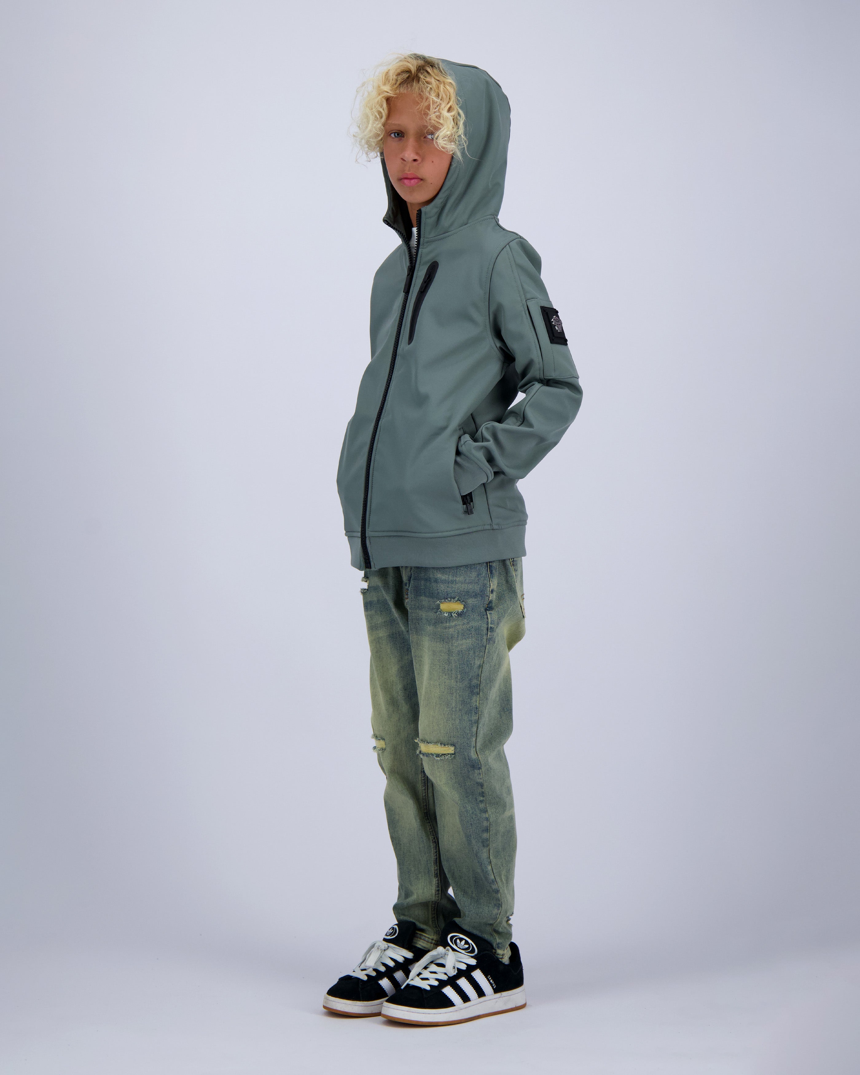 KIDS SOFT SHELL JACKET | Green