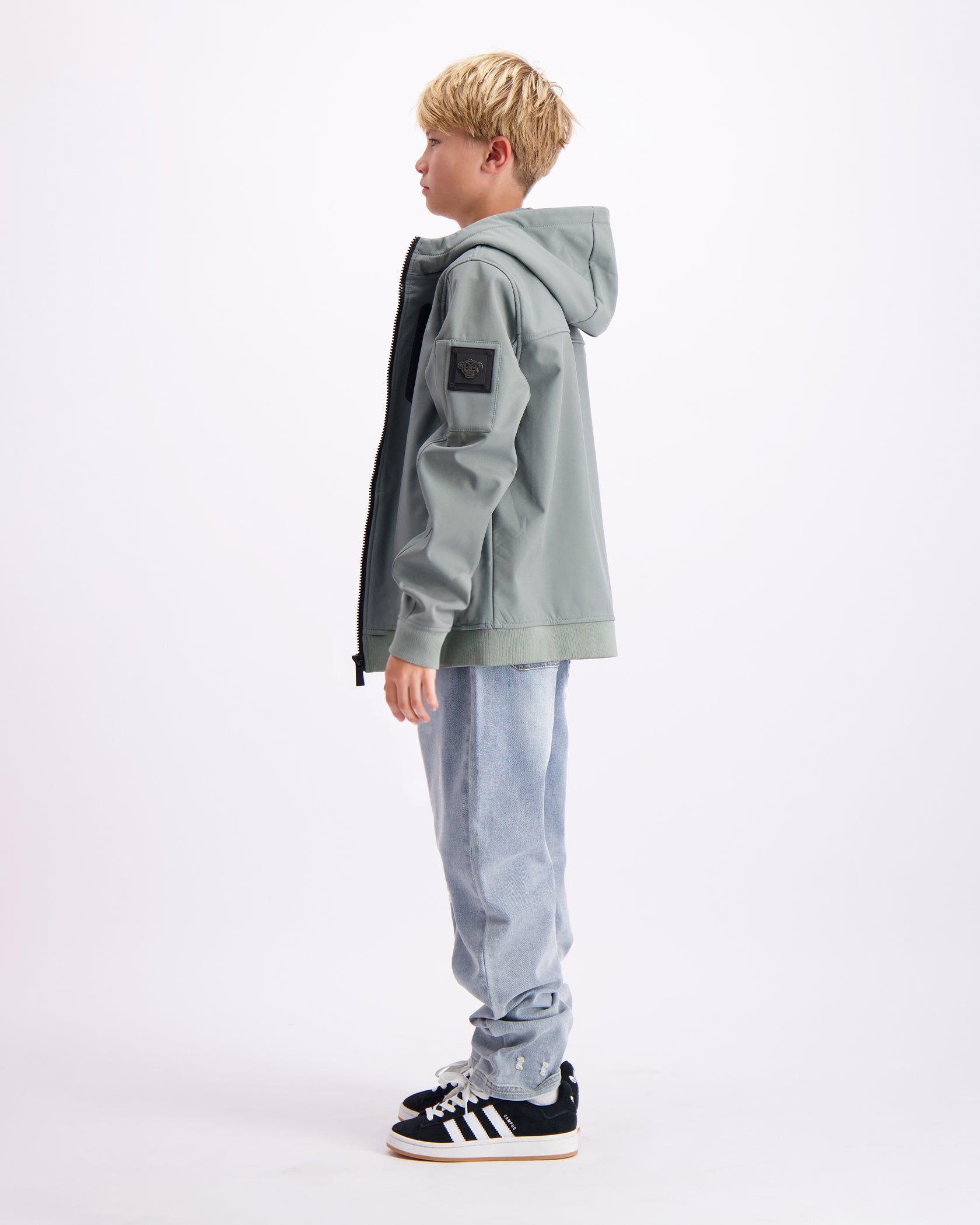 KINDEREN SOFT SHELL JAS | Groen