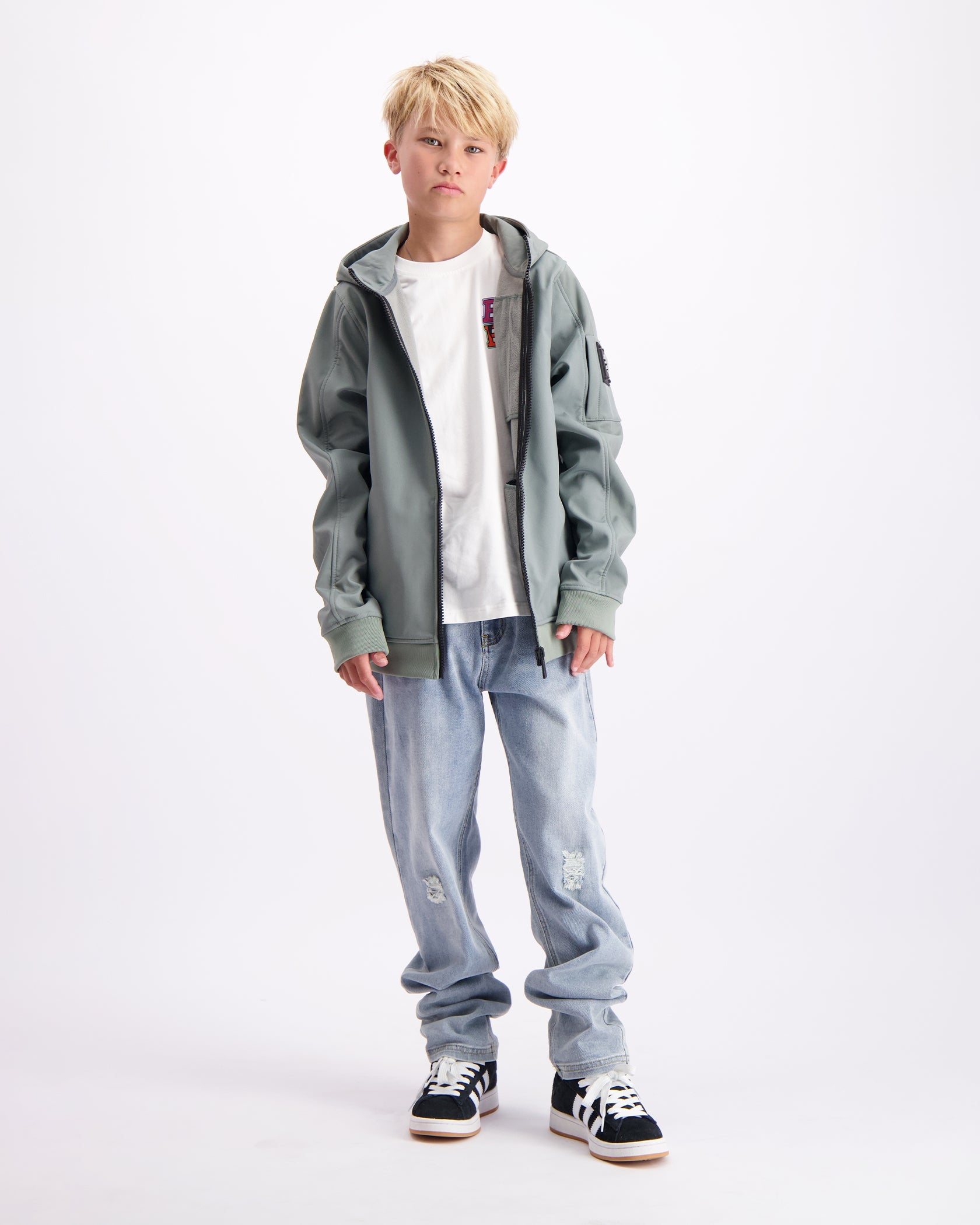 KINDER-SOFT-SHELL-JACKE | Grün