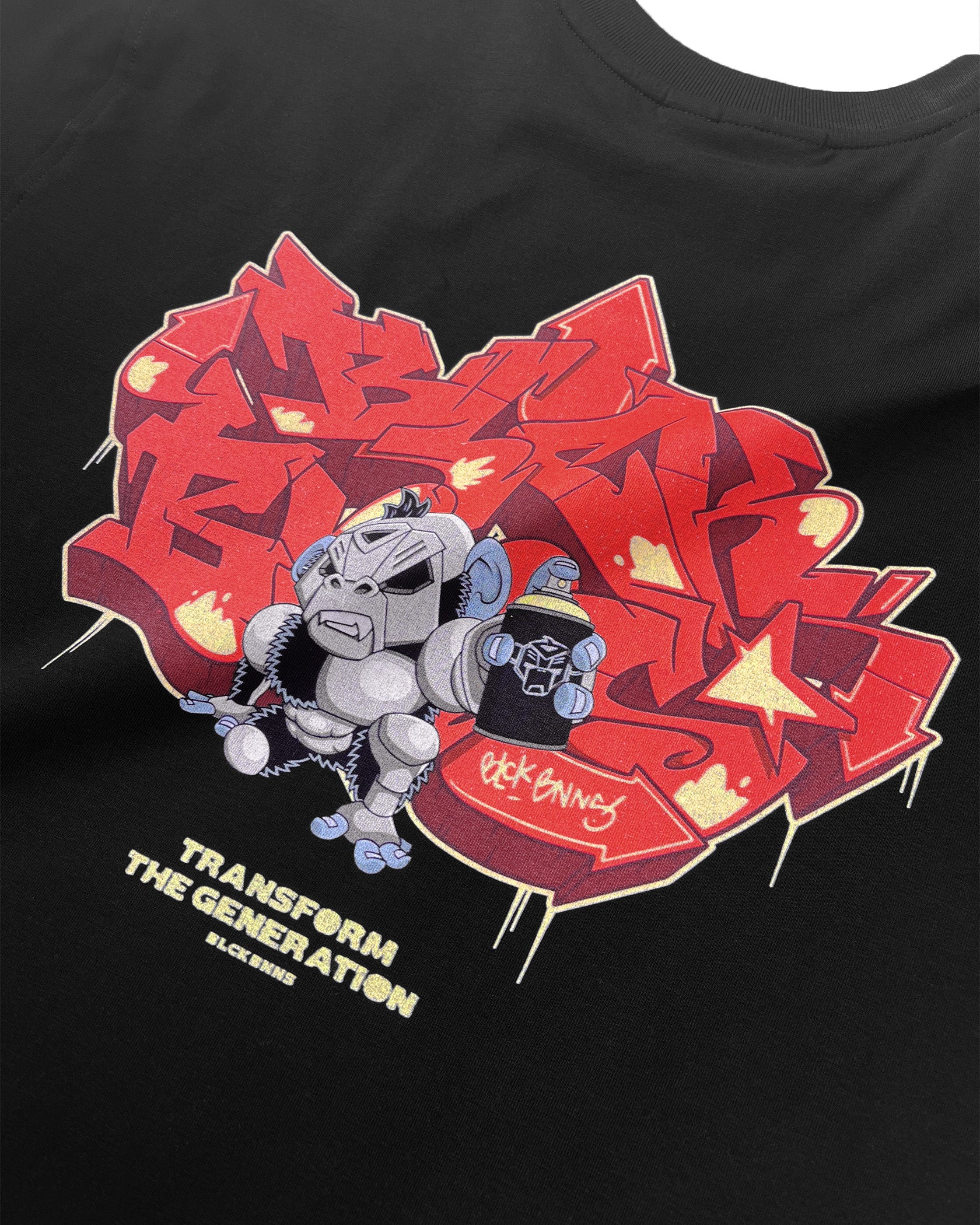 KIDS SPRAYED T-SHIRT | Black