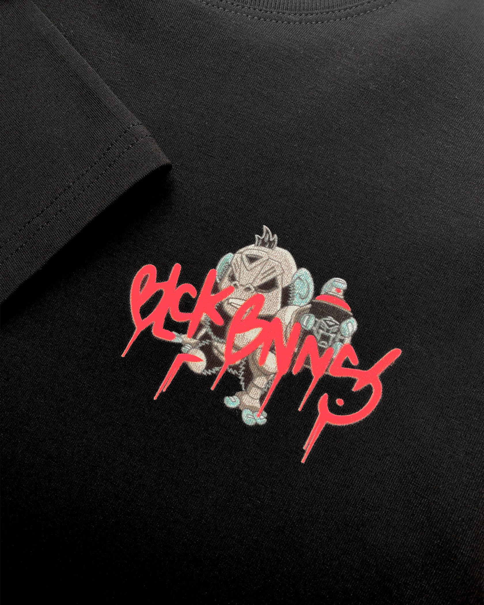 KIDS SPRAYED T-SHIRT | Black