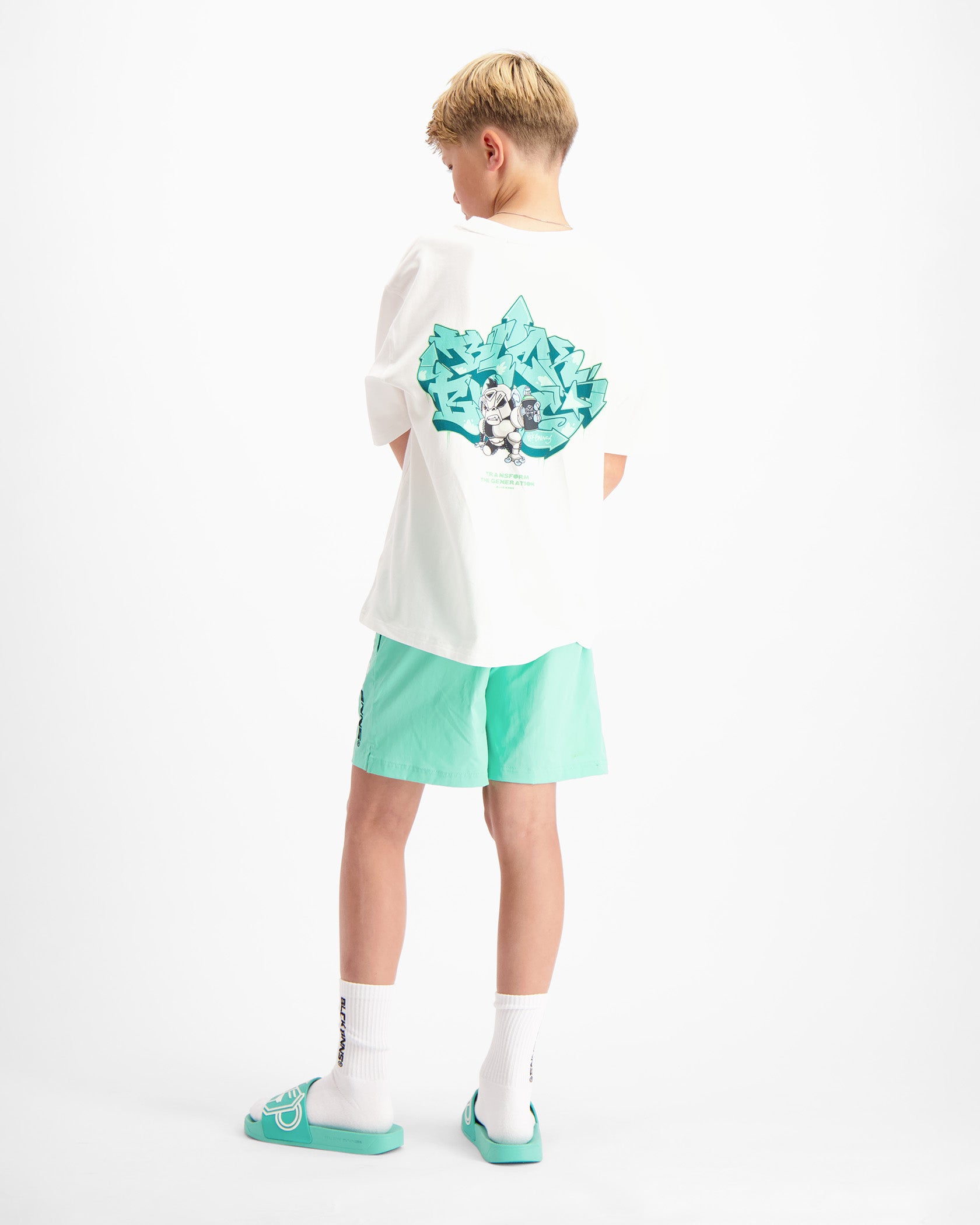 KIDS SPRAYED T-SHIRT | White