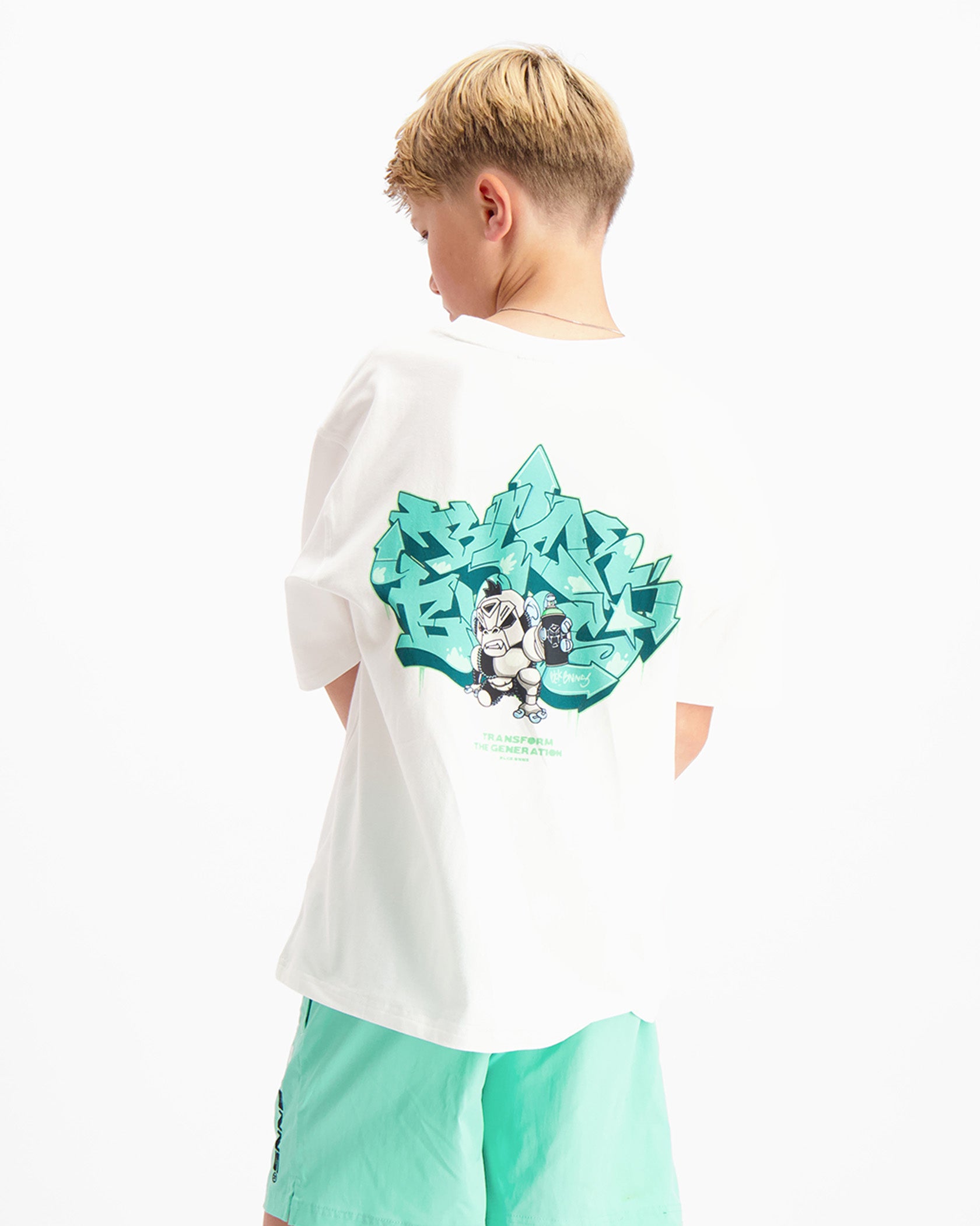 KIDS SPRAYED T-SHIRT | White