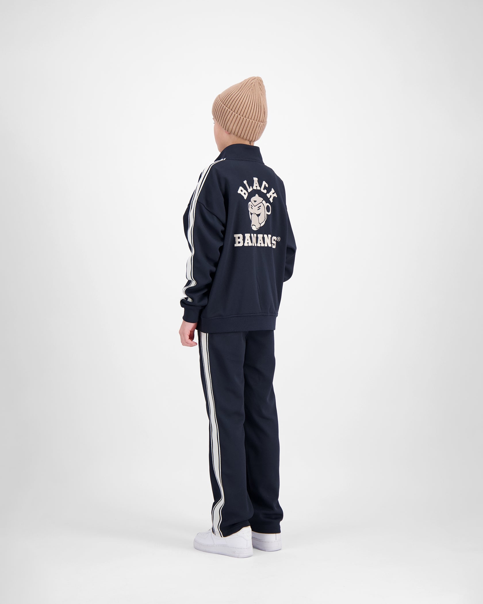 KIDS TAPED VARSITY TRACKSUIT | Navy