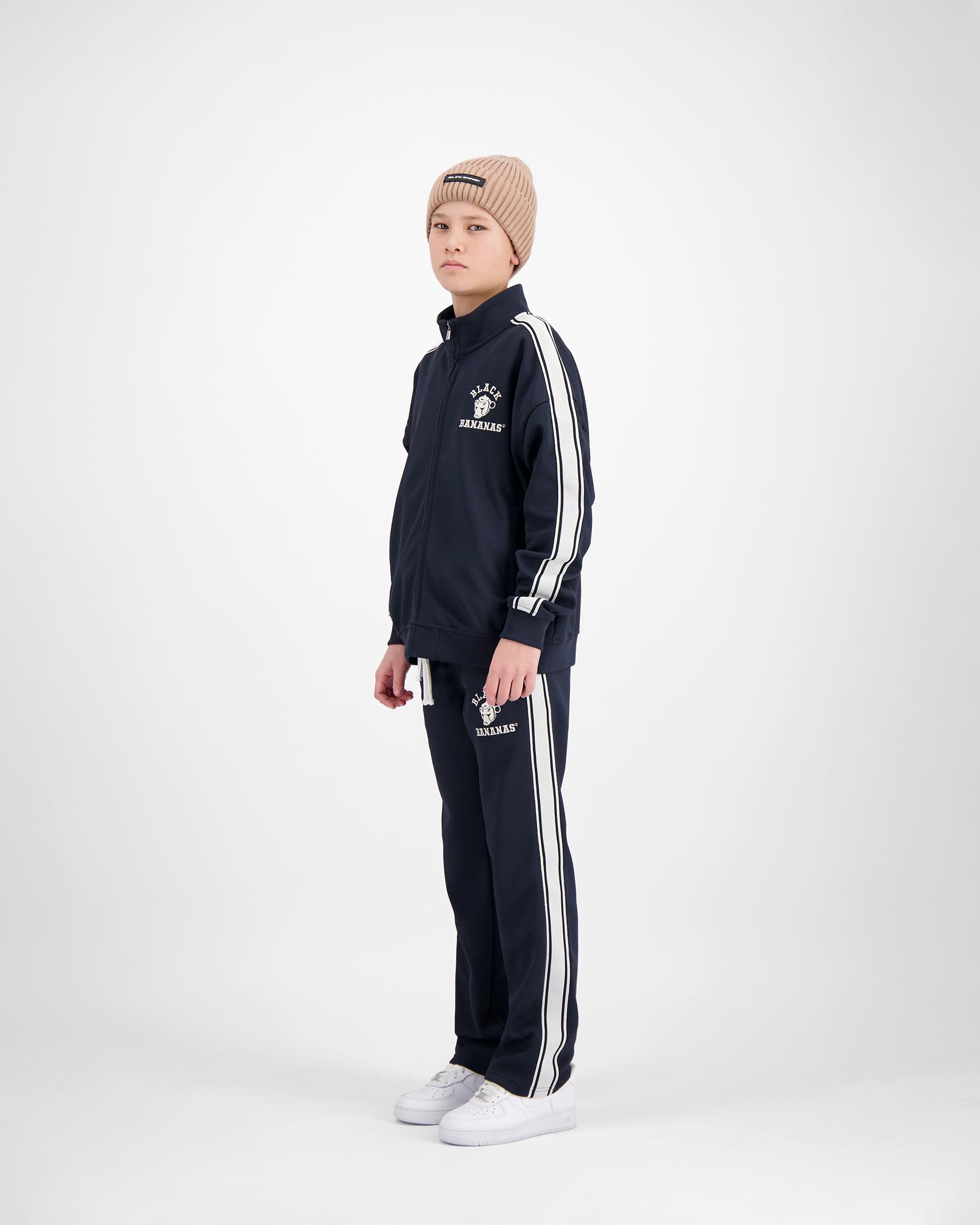 KIDS TAPED VARSITY TRACKSUIT | Navy