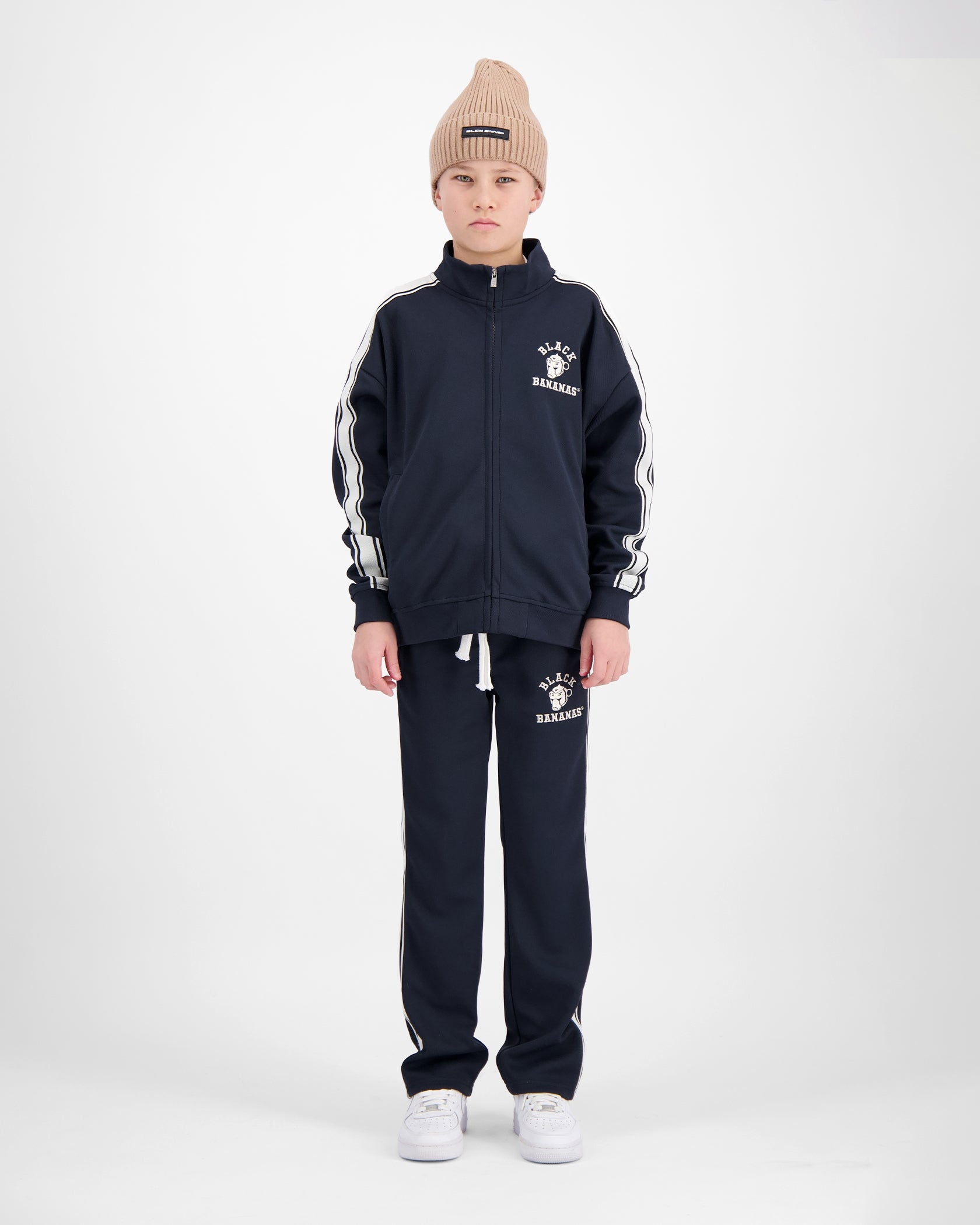 KIDS TAPED VARSITY TRACKSUIT | Navy