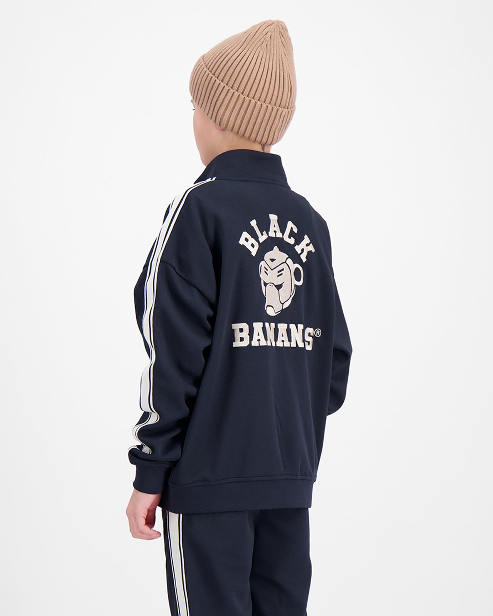 KIDS TAPED VARSITY TRACKSUIT | Navy