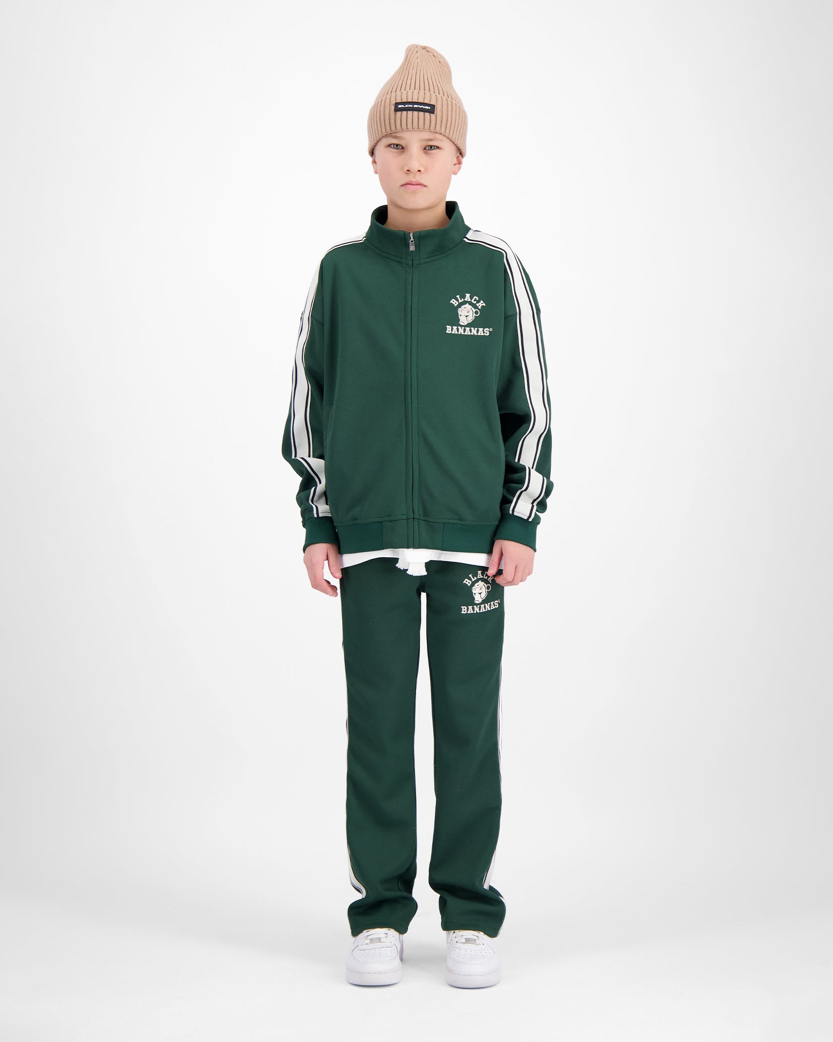 KIDS TAPED VARSITY TRACKSUIT | Green