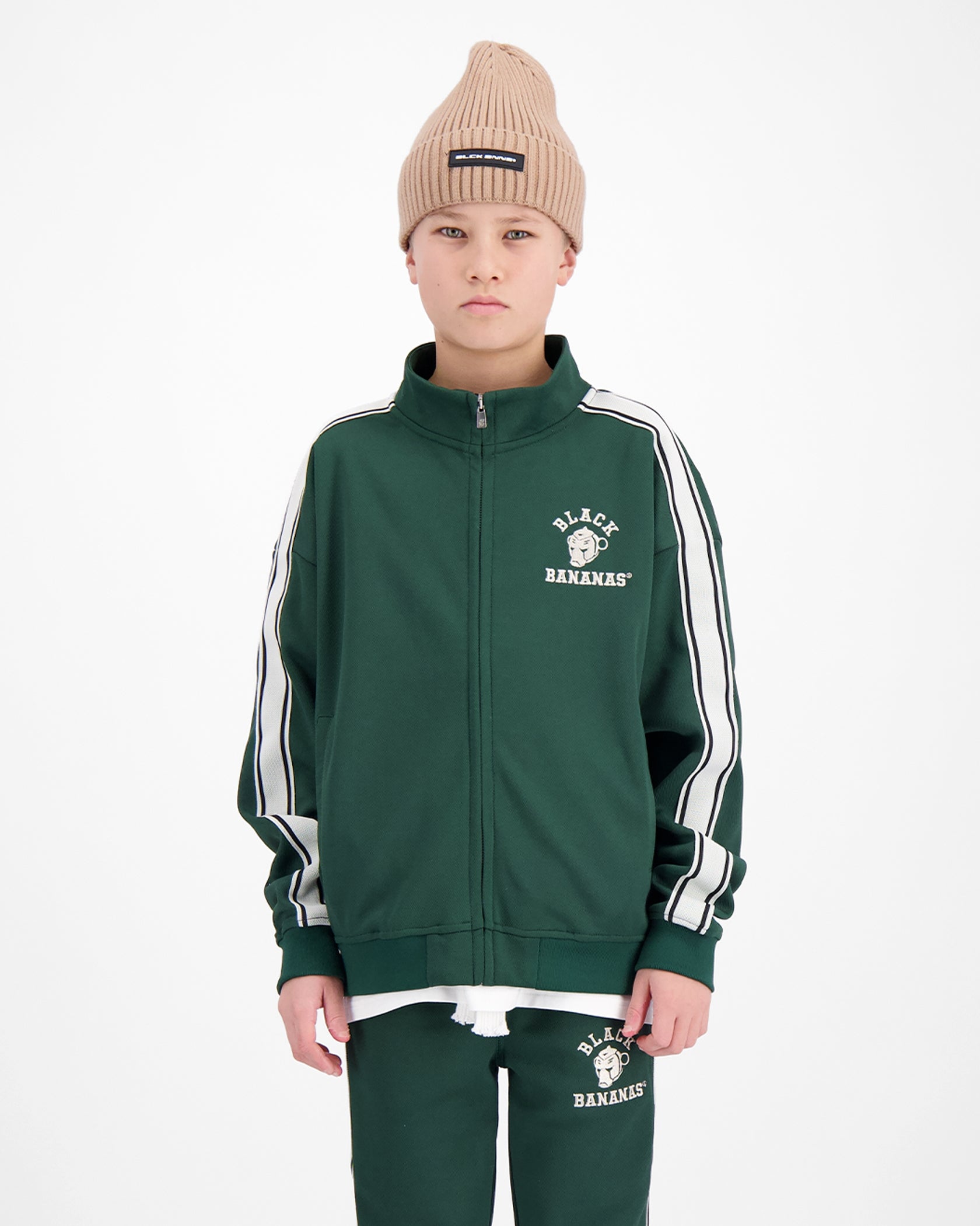 KIDS TAPED VARSITY TRACKSUIT | Green
