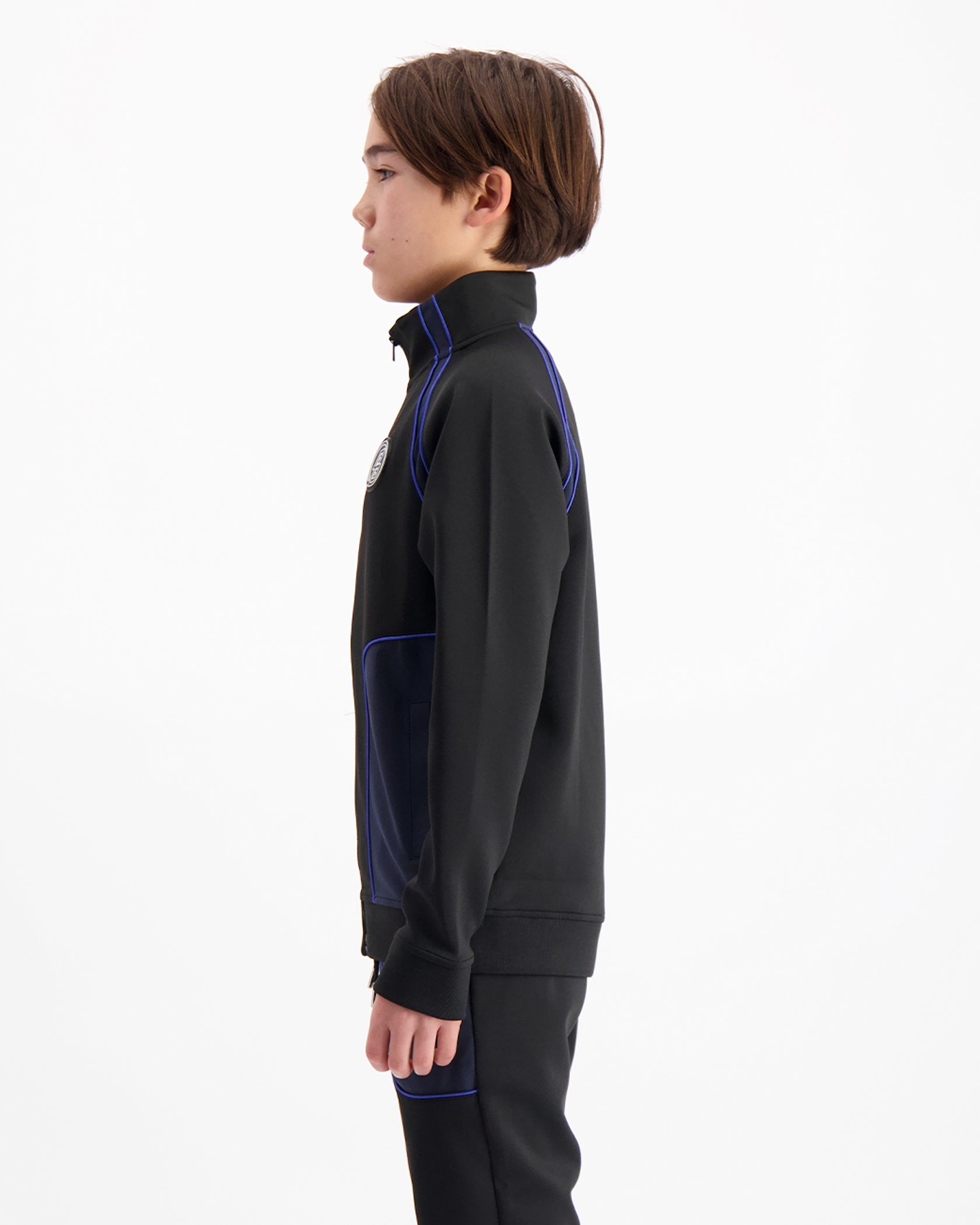 KIDS TEAR TRACKTOP | Black