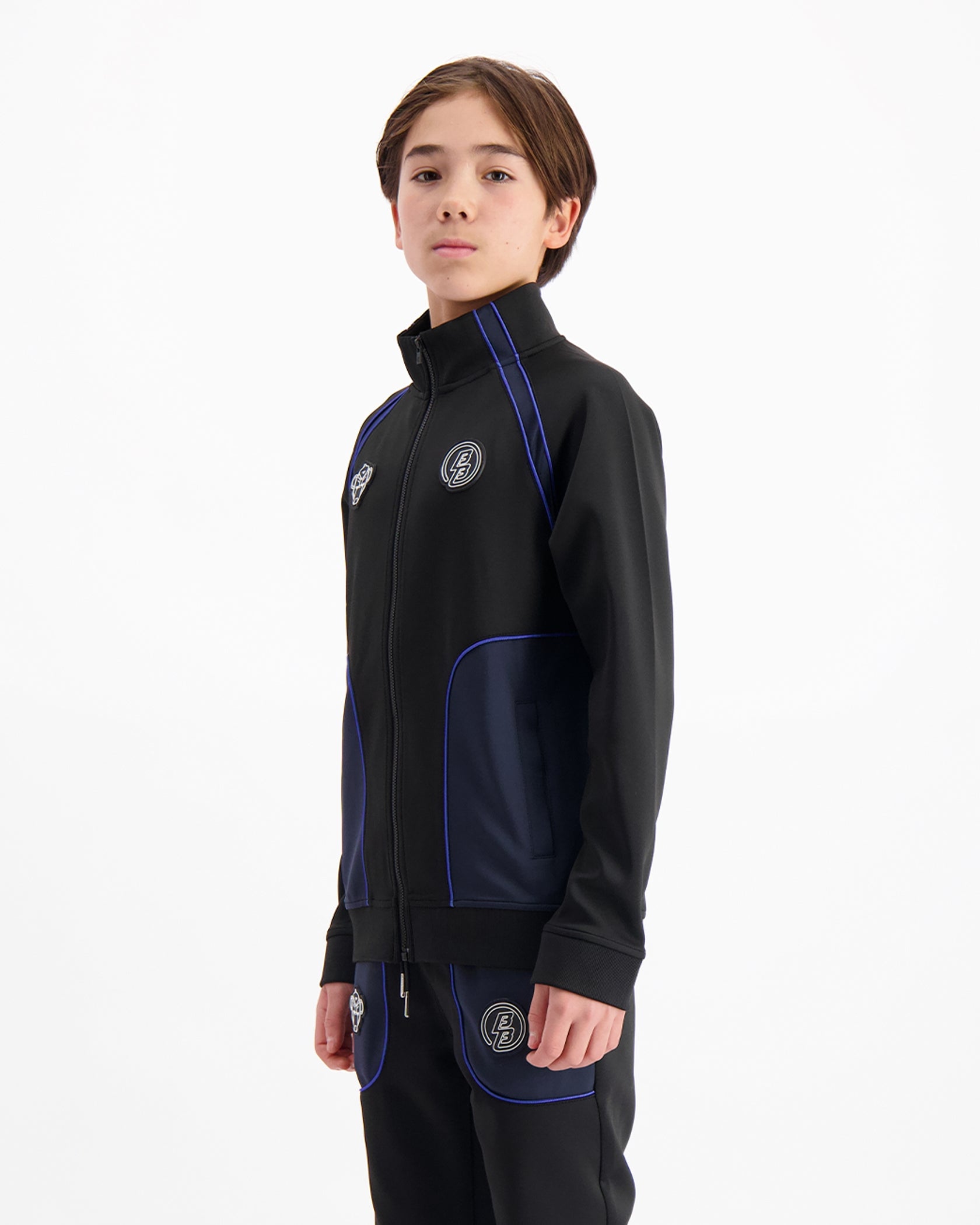KIDS TEAR TRACKTOP | Black