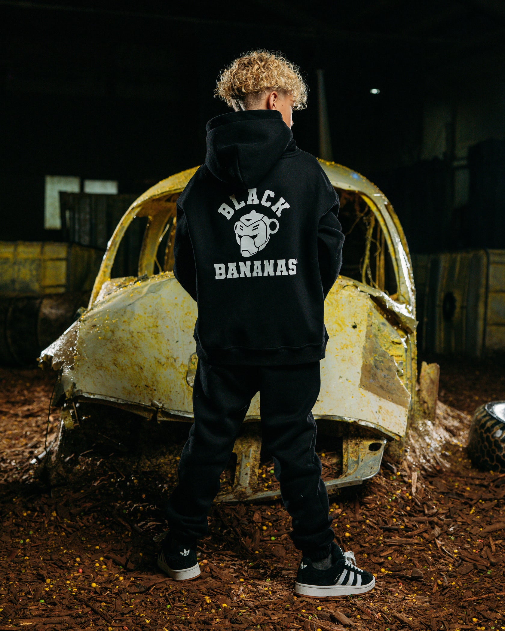 KIDS VARSITY SWEATSUIT | Black