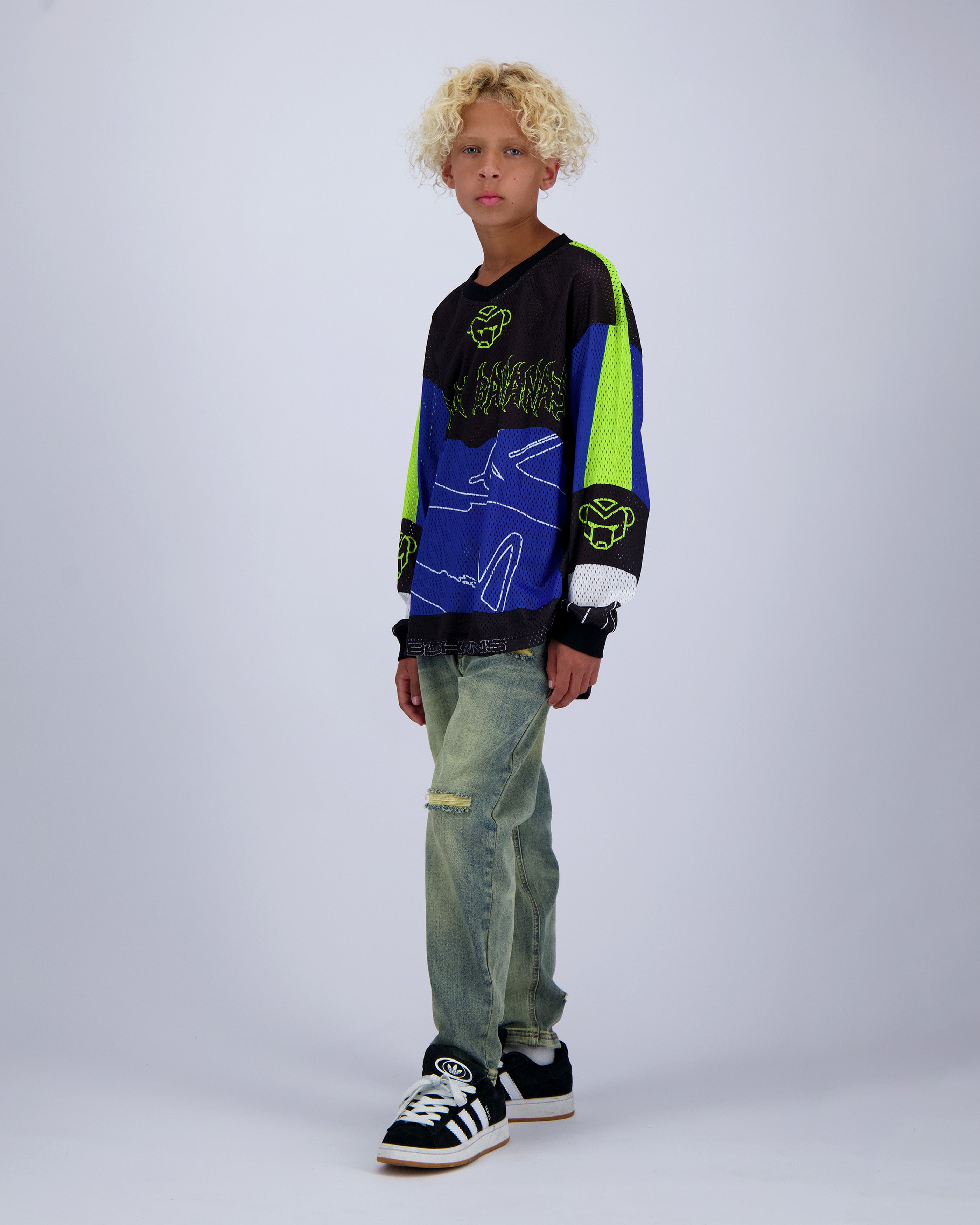 KIDS RIDE LONGSLEEVE | Blue