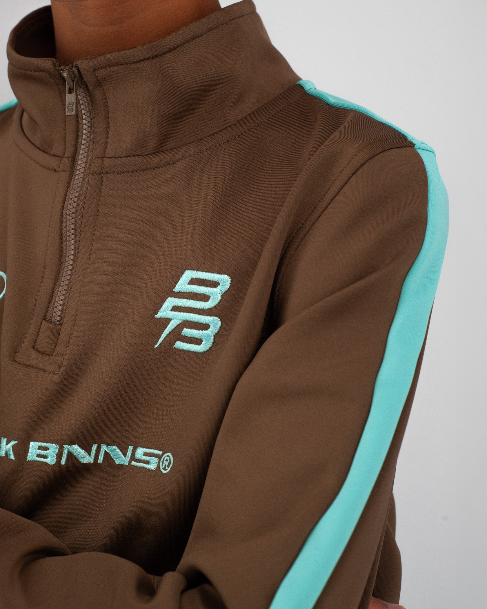 KIDS ZIP UP TRACKSUIT | Brown