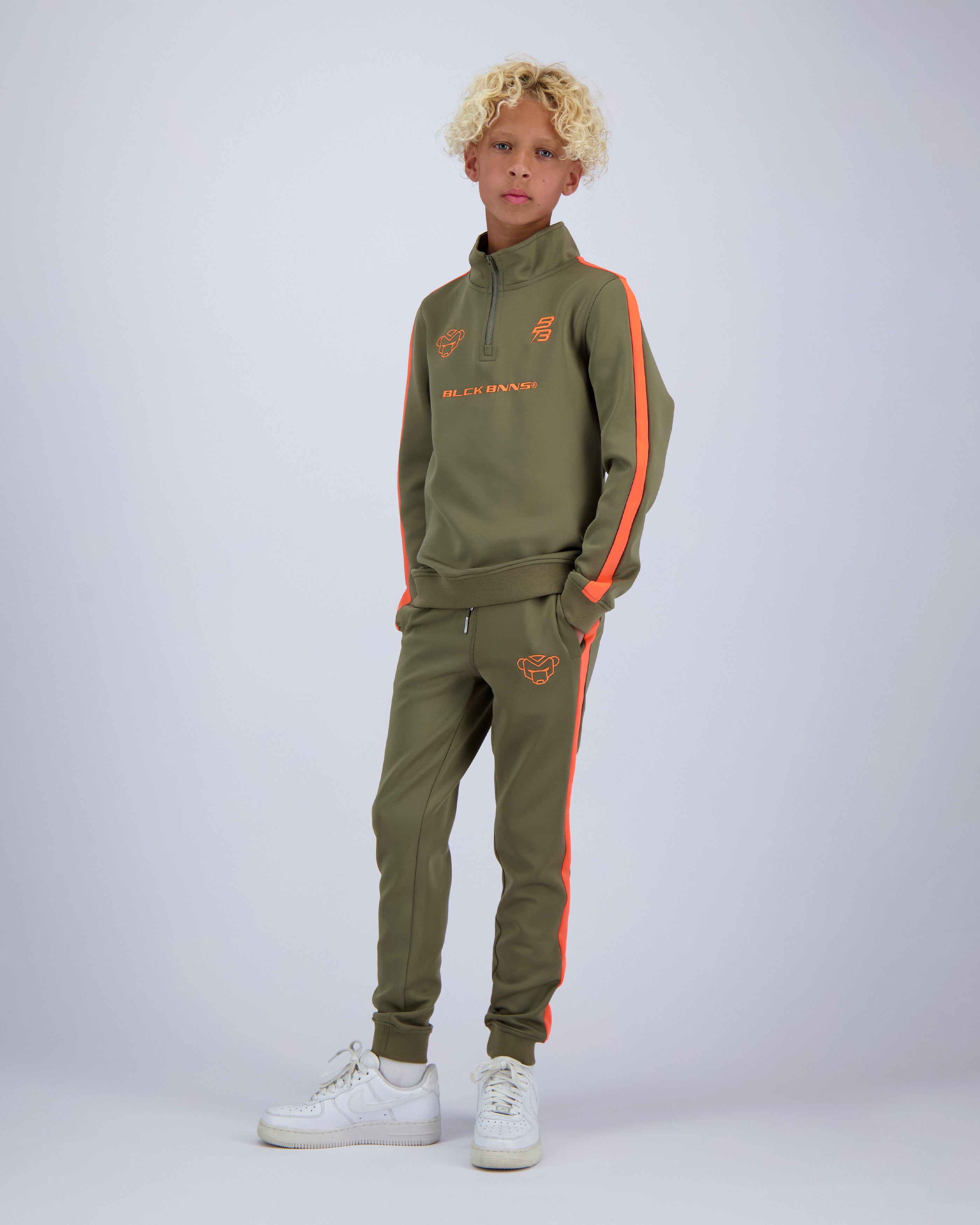 KIDS ZIP UP TRACKSUIT | Green