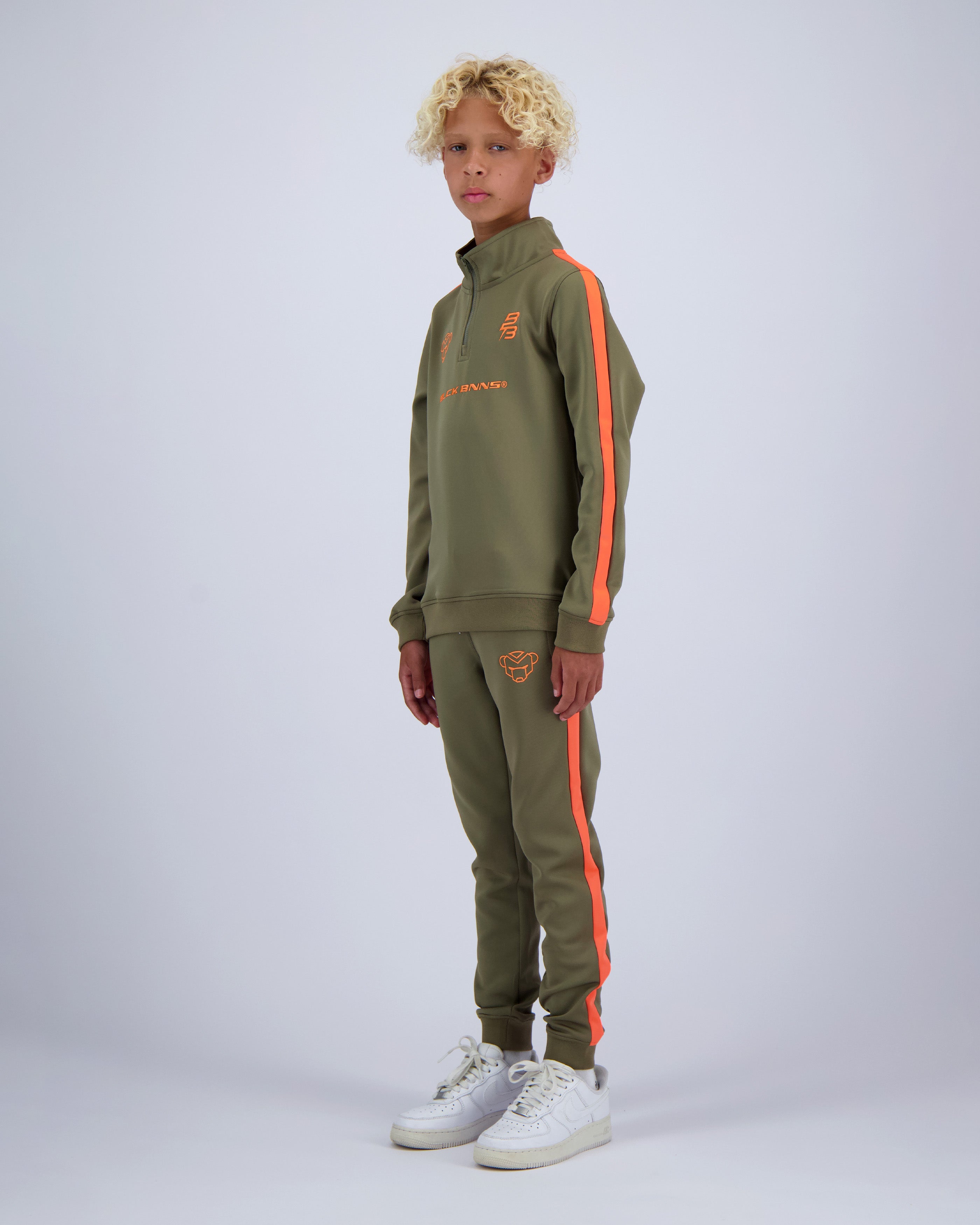 KIDS ZIP UP TRACKSUIT | Green