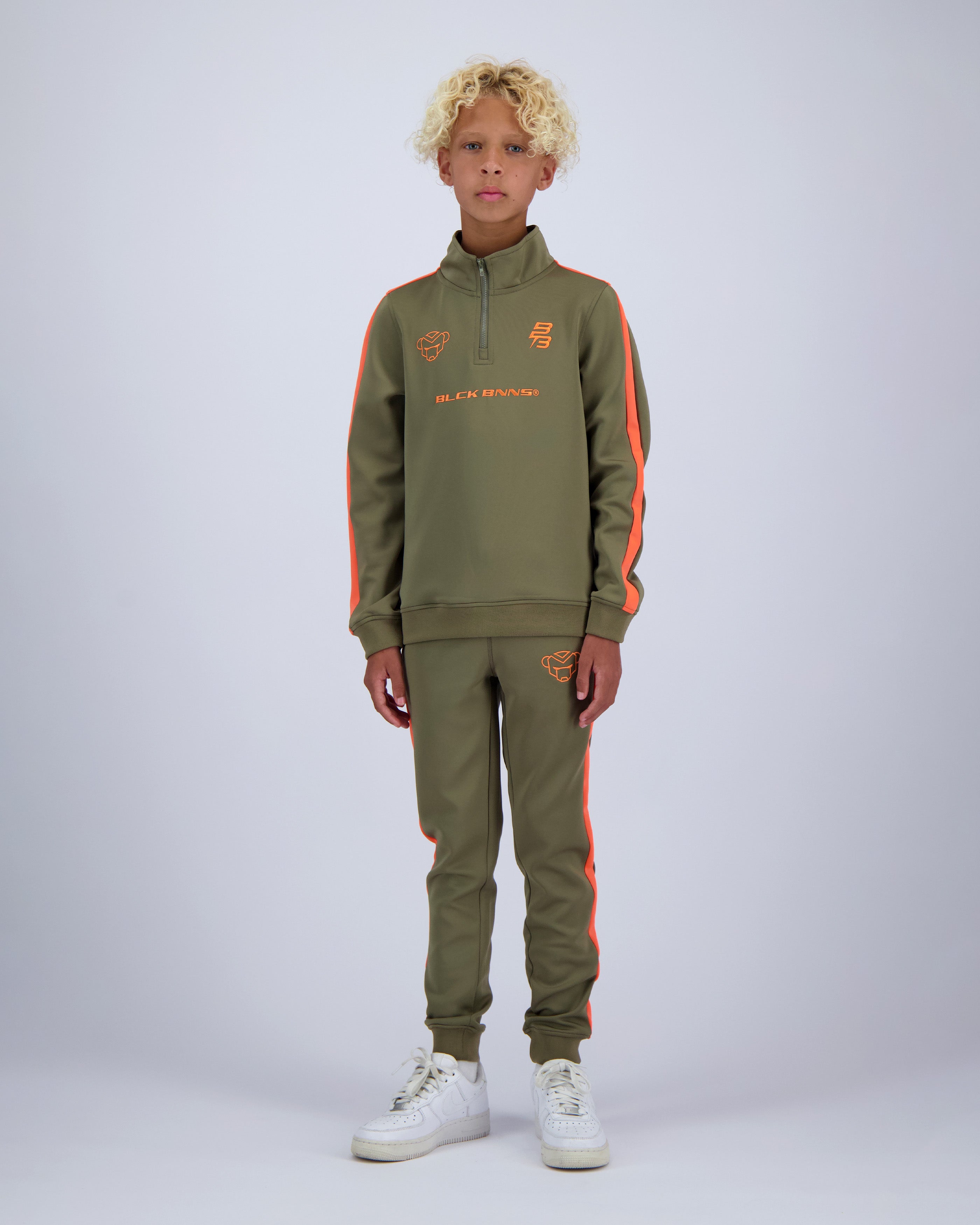 KIDS ZIP UP TRACKSUIT | Green