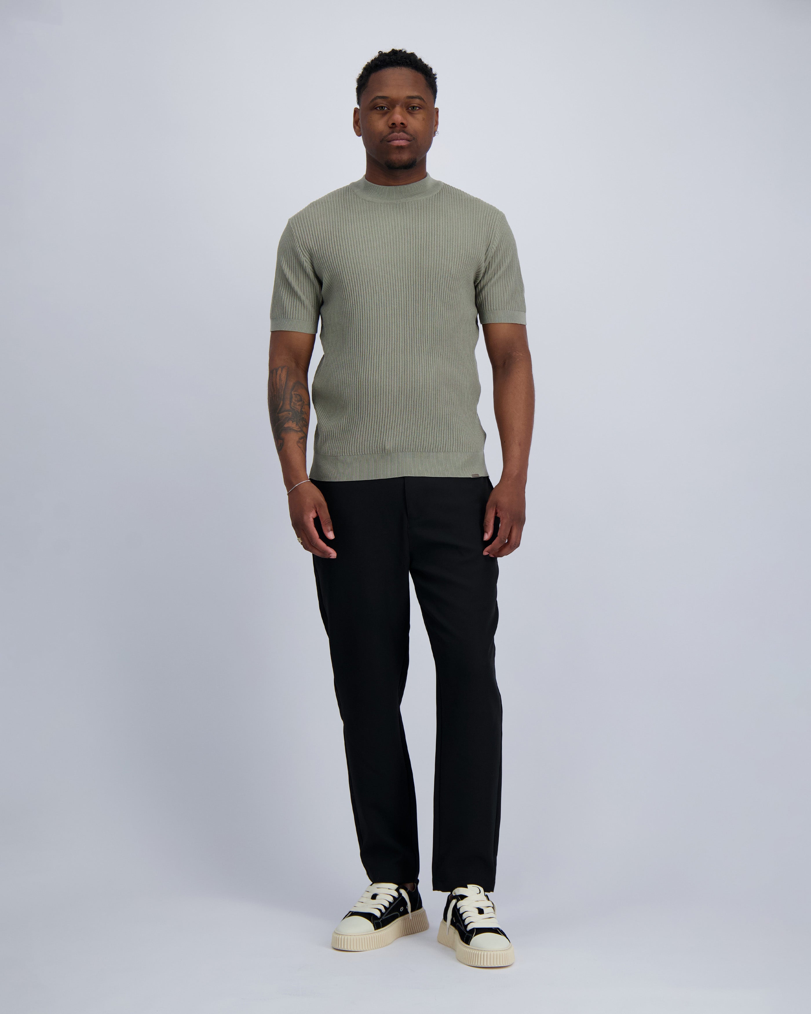 Strick t-shirt  Grün