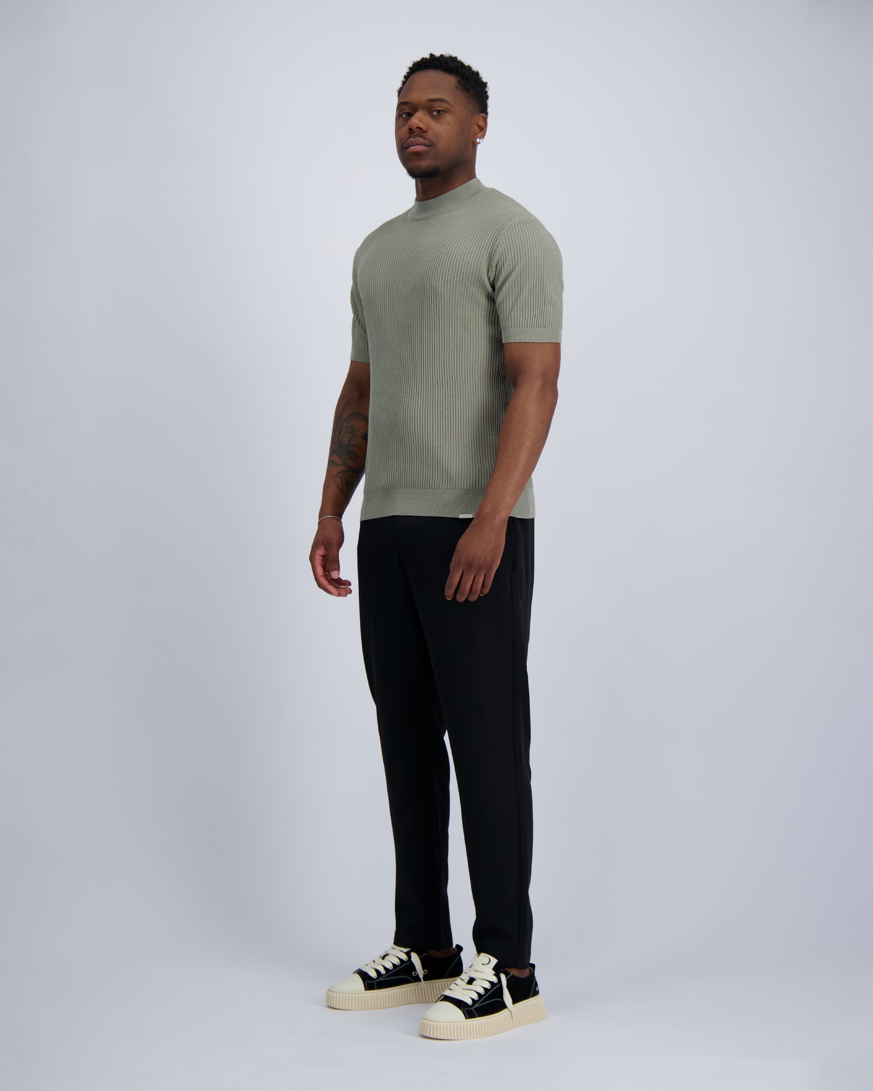 Strick t-shirt  Grün