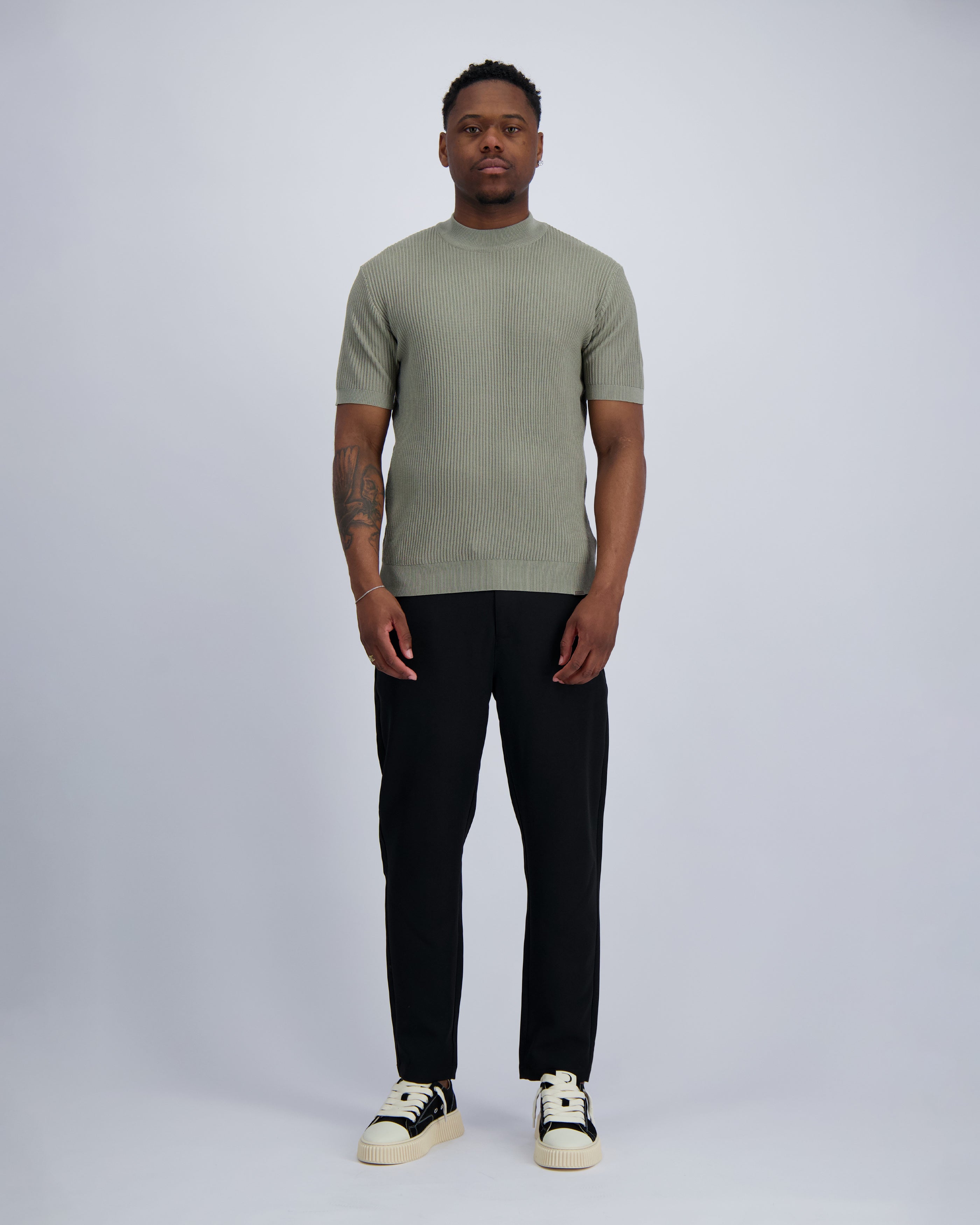 Strick t-shirt  Grün