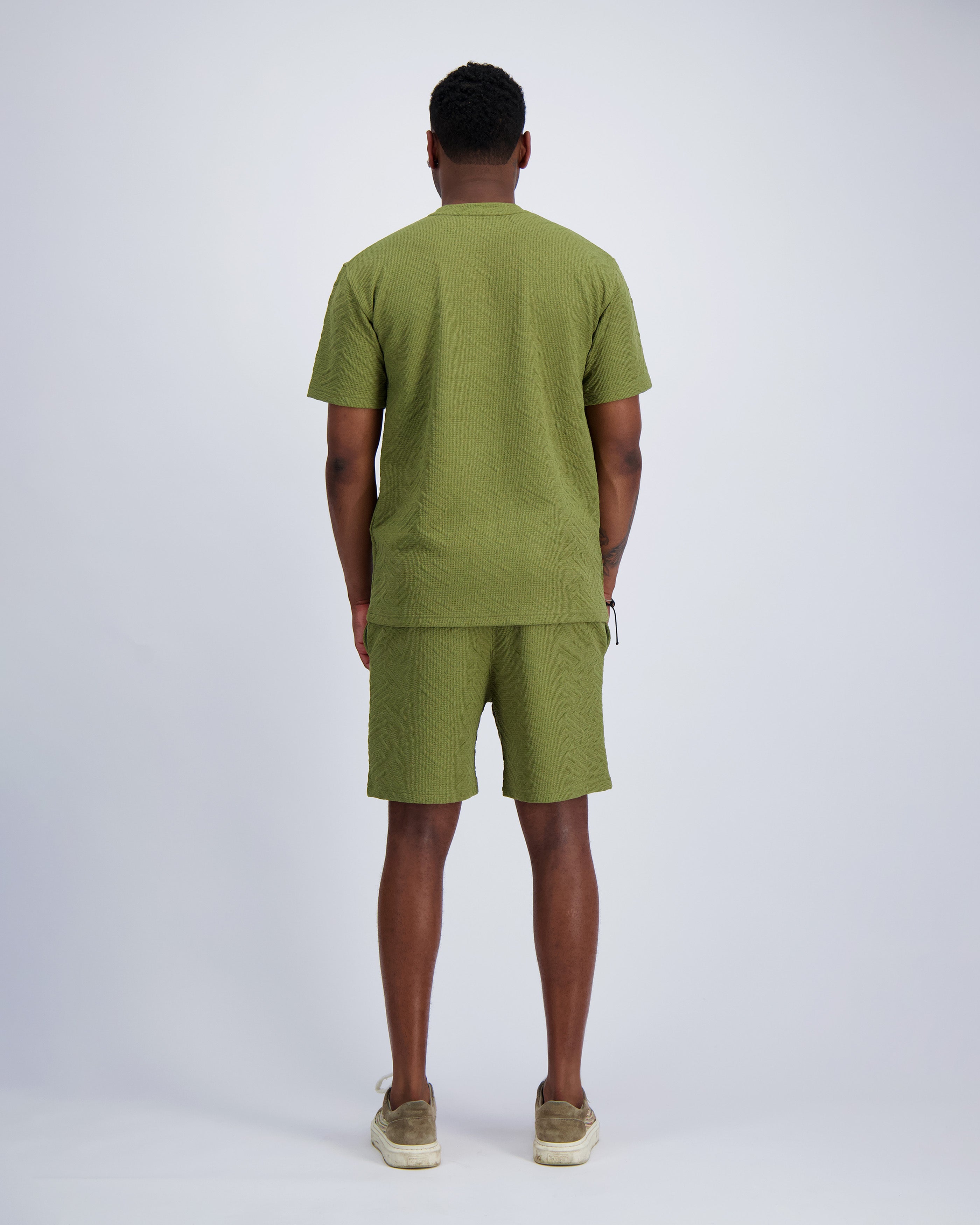 GEBREIDE TWINSET  Groen