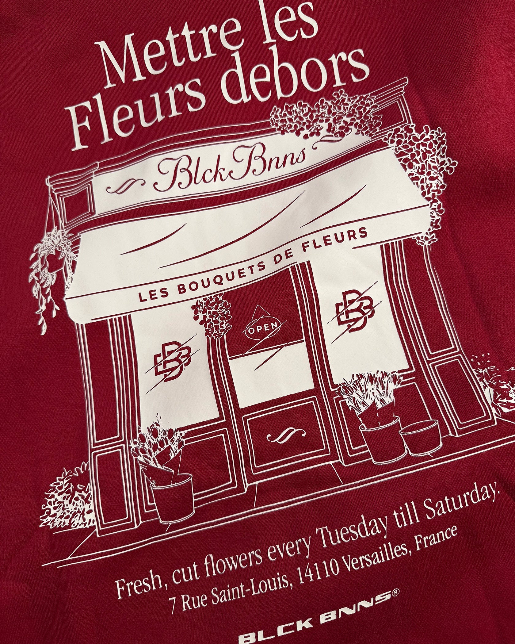 LES FLEURS HOODIE | Burgundy