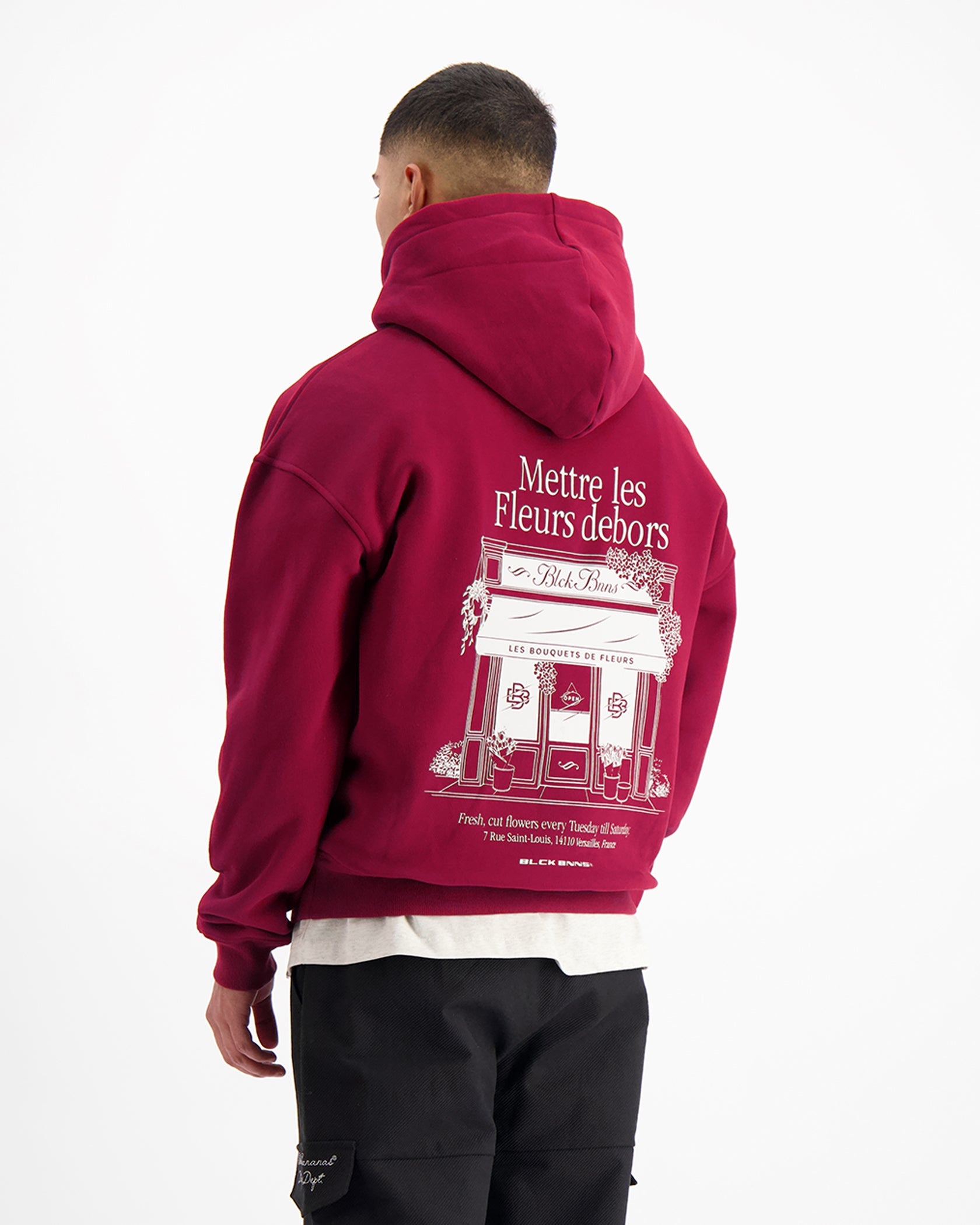 LES FLEURS HOODIE | Burgundy
