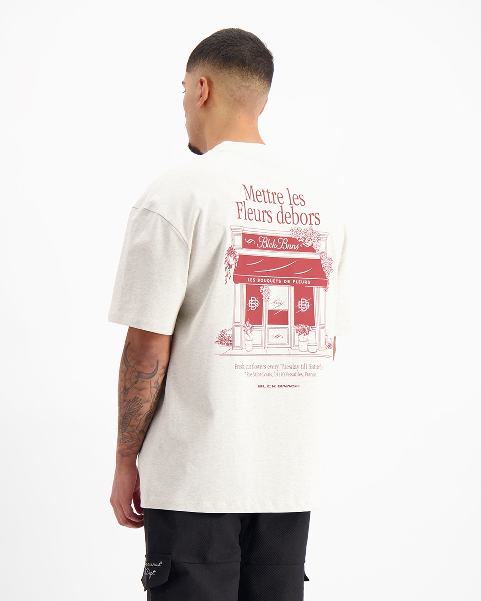 LES FLEURS T-SHIRT | Beige