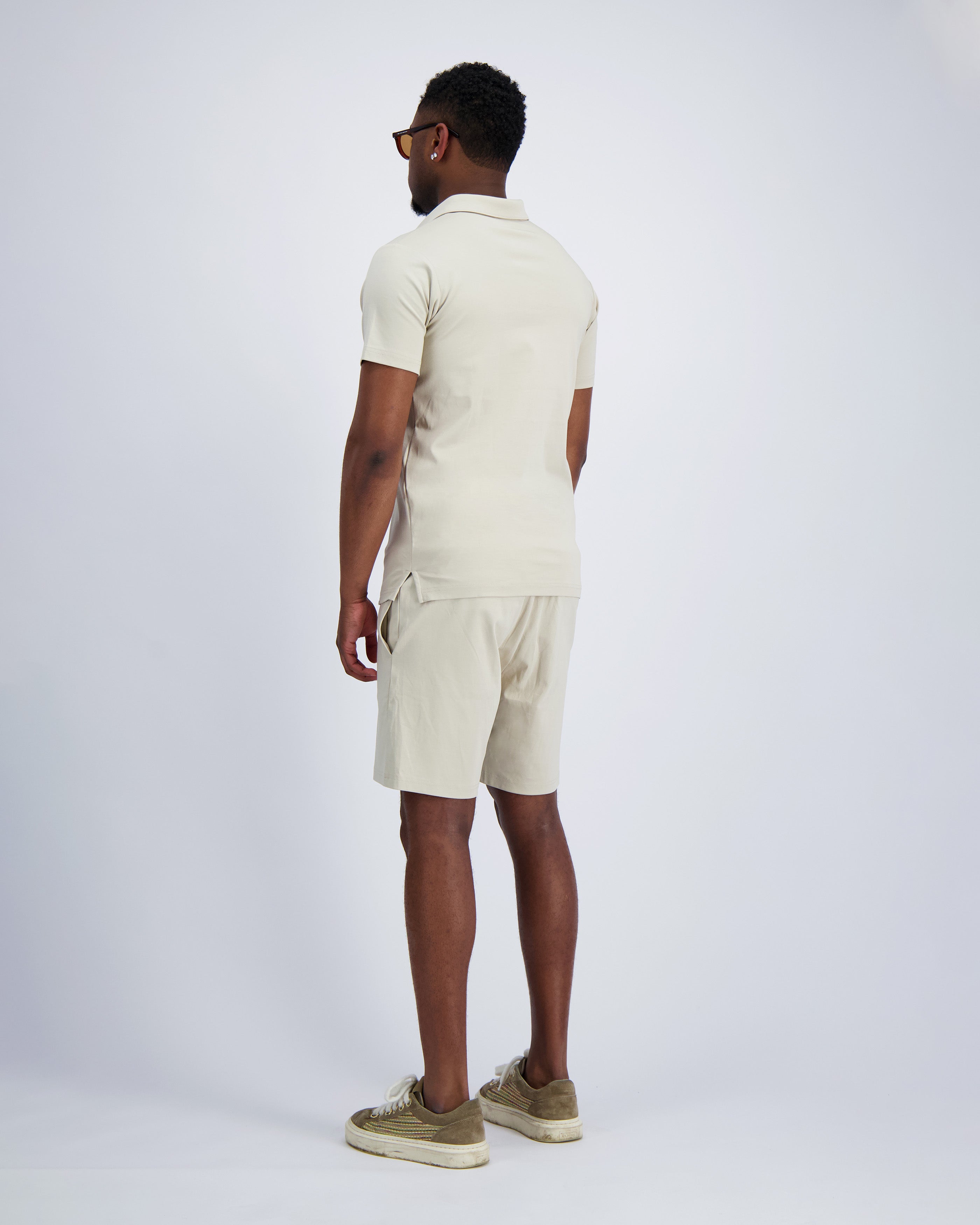 MERCERISE POLO TWINSET  Zandkleur