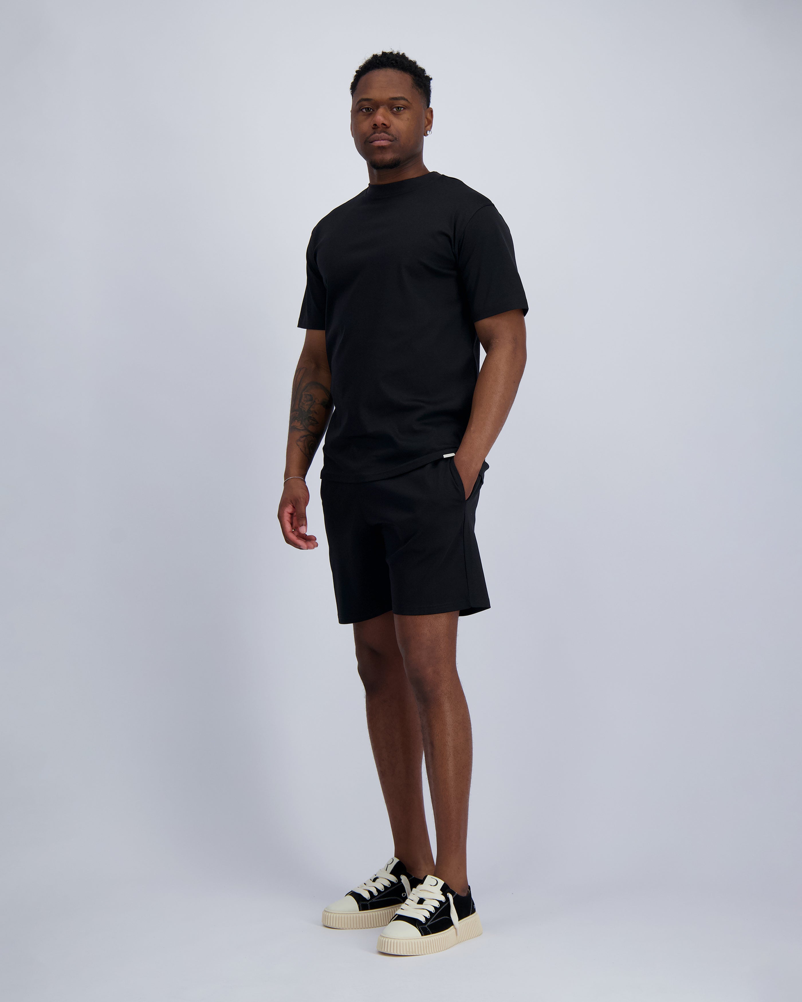Camiseta mercerizada Camiseta | Negro