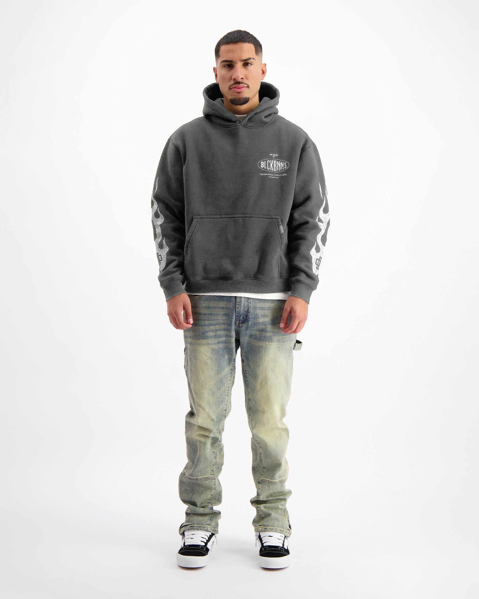 MONO FLAME HOODIE | Black