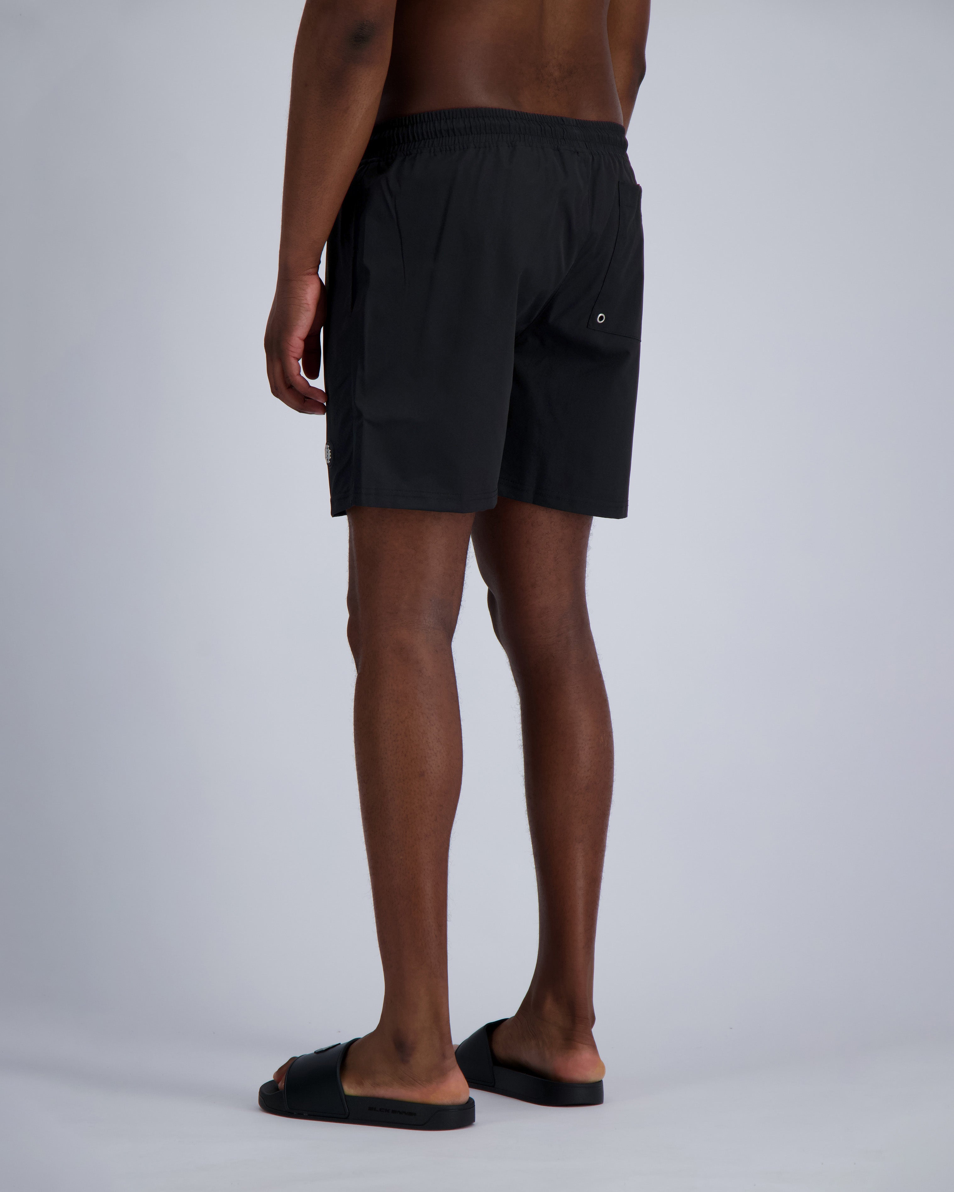 MONOGRAM PLATE SWIMSHORTS | Black