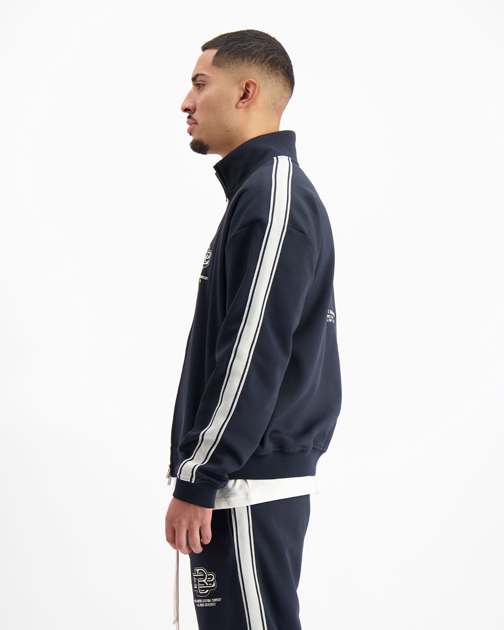 MONOGRAM TRACKTOP | Navy