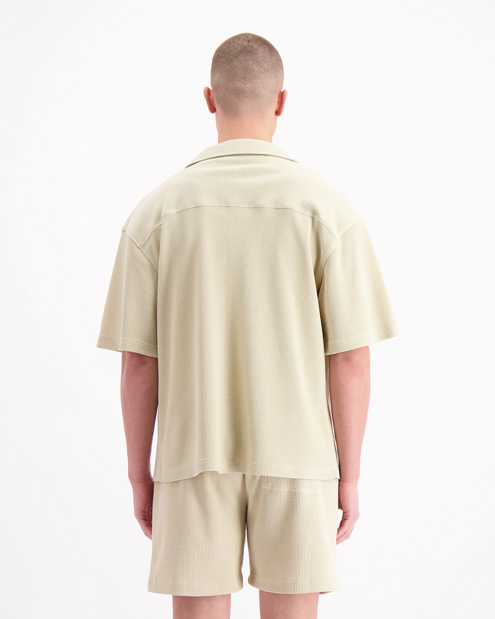 Tシャツ・カットソー Magliano SS25 WAFFLE TEE (T58306280LU80 09) MONOGRAM WAFFLE SHIRT | Beige – Black Bananas