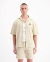 MONOGRAM WAFFLE SHIRT | Beige