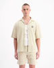 MONOGRAM WAFFLE SHIRT | Beige