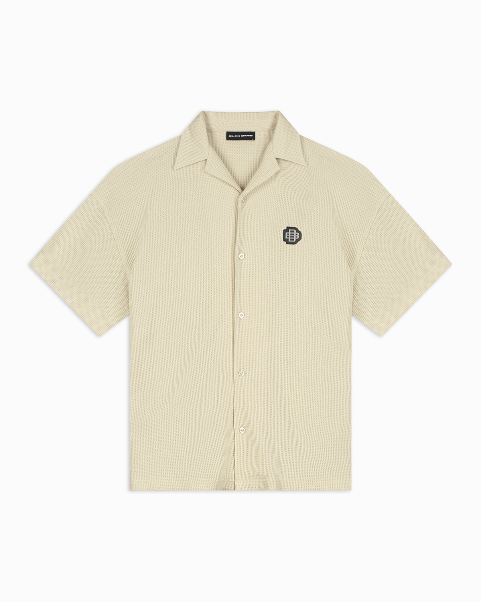 MONOGRAM WAFFLE SHIRT | Beige