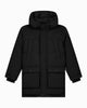 KIDS PLATE PARKA JACKET | Black