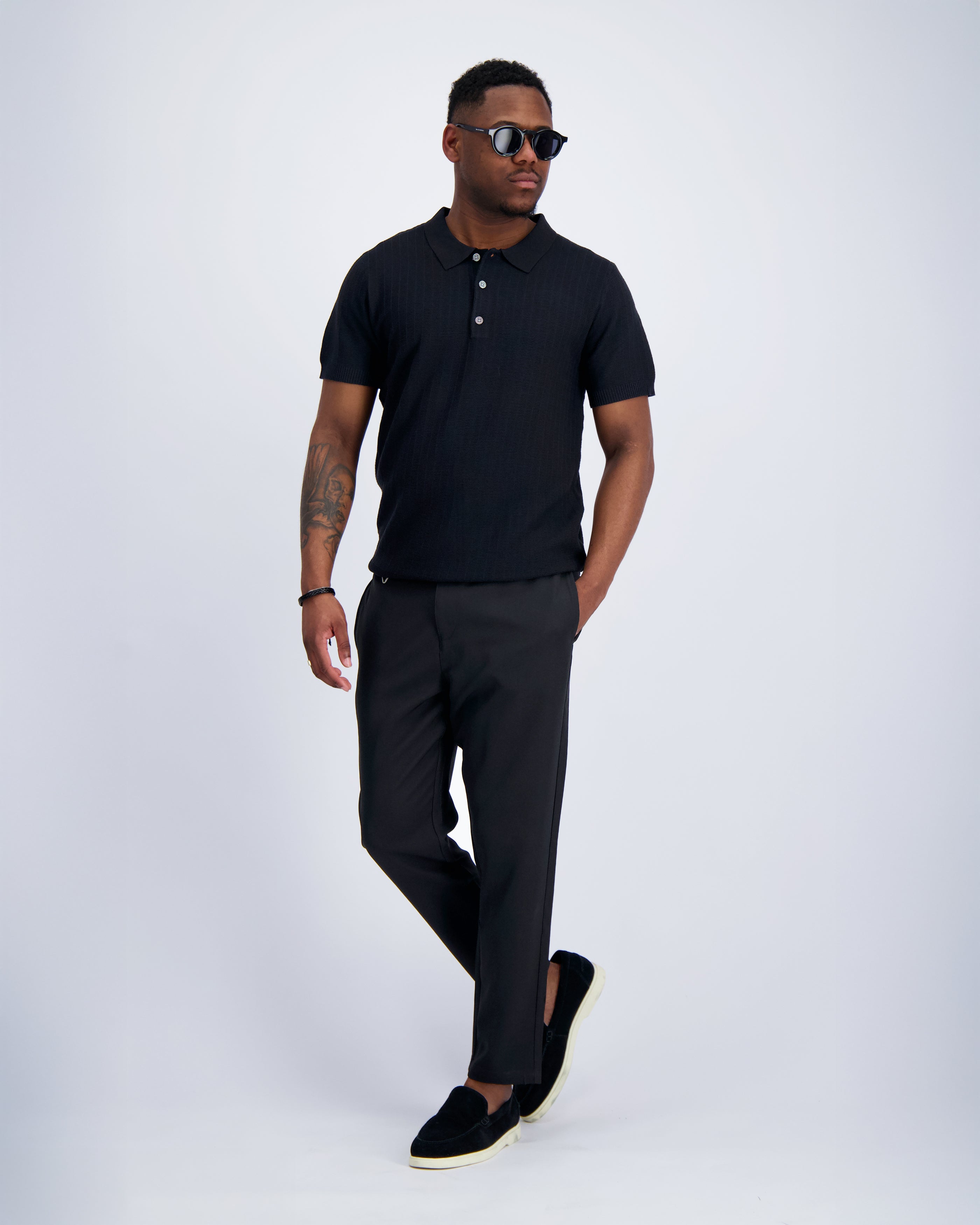 POLO Ribbelsteek Zwart