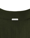 RIBBED KNIT POLO | Green