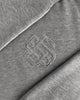 RIPPED MONOGRAM HOODIE | Grey