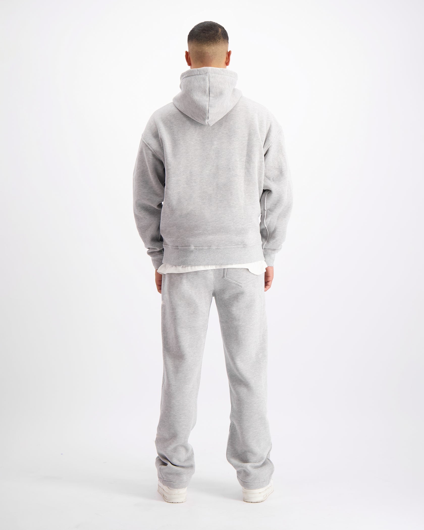 RIPPED MONOGRAM SWEATSUIT | Melange Grey