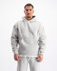 RIPPED MONOGRAM HOODIE | Grey
