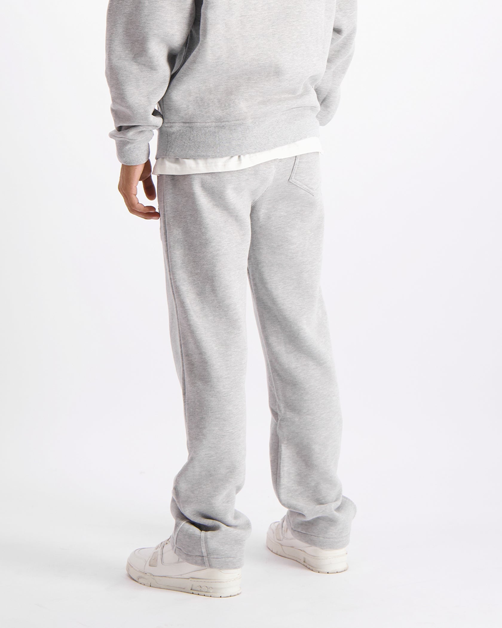 RIPPED MONOGRAM SWEATPANTS | Grey