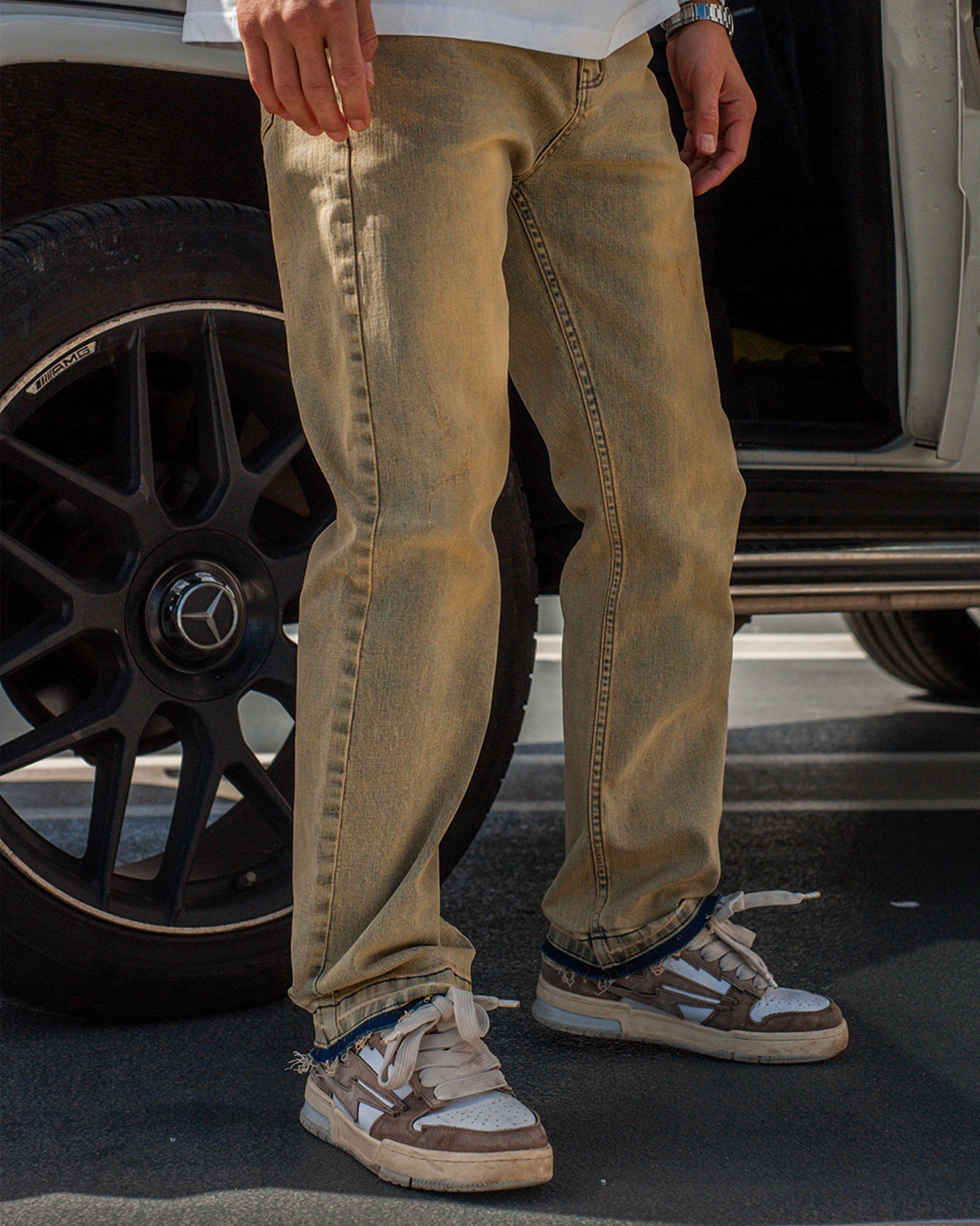 SAHARA STRAIGHT DENIM | Blau