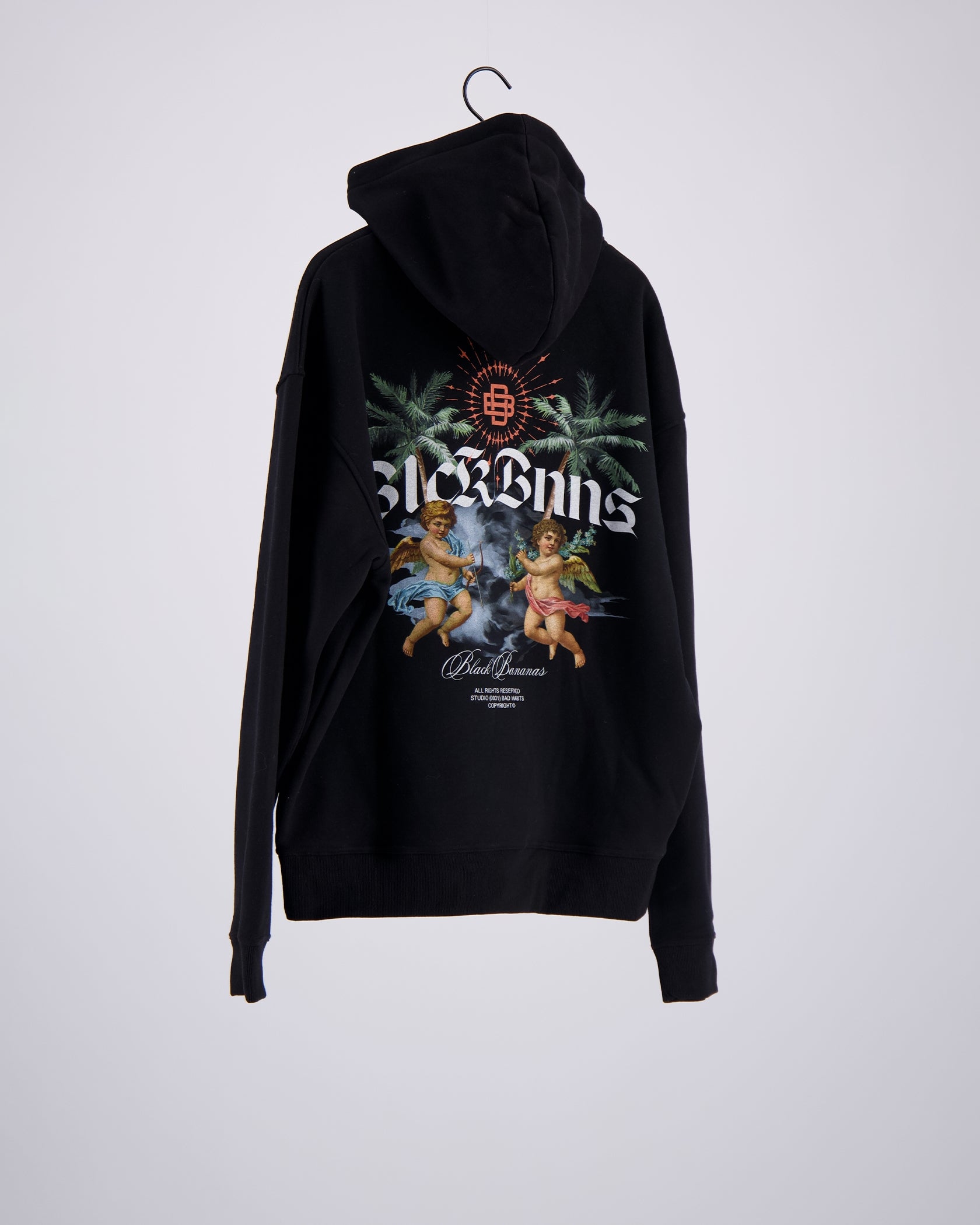 SAMPLE TOP | Black/neon orange