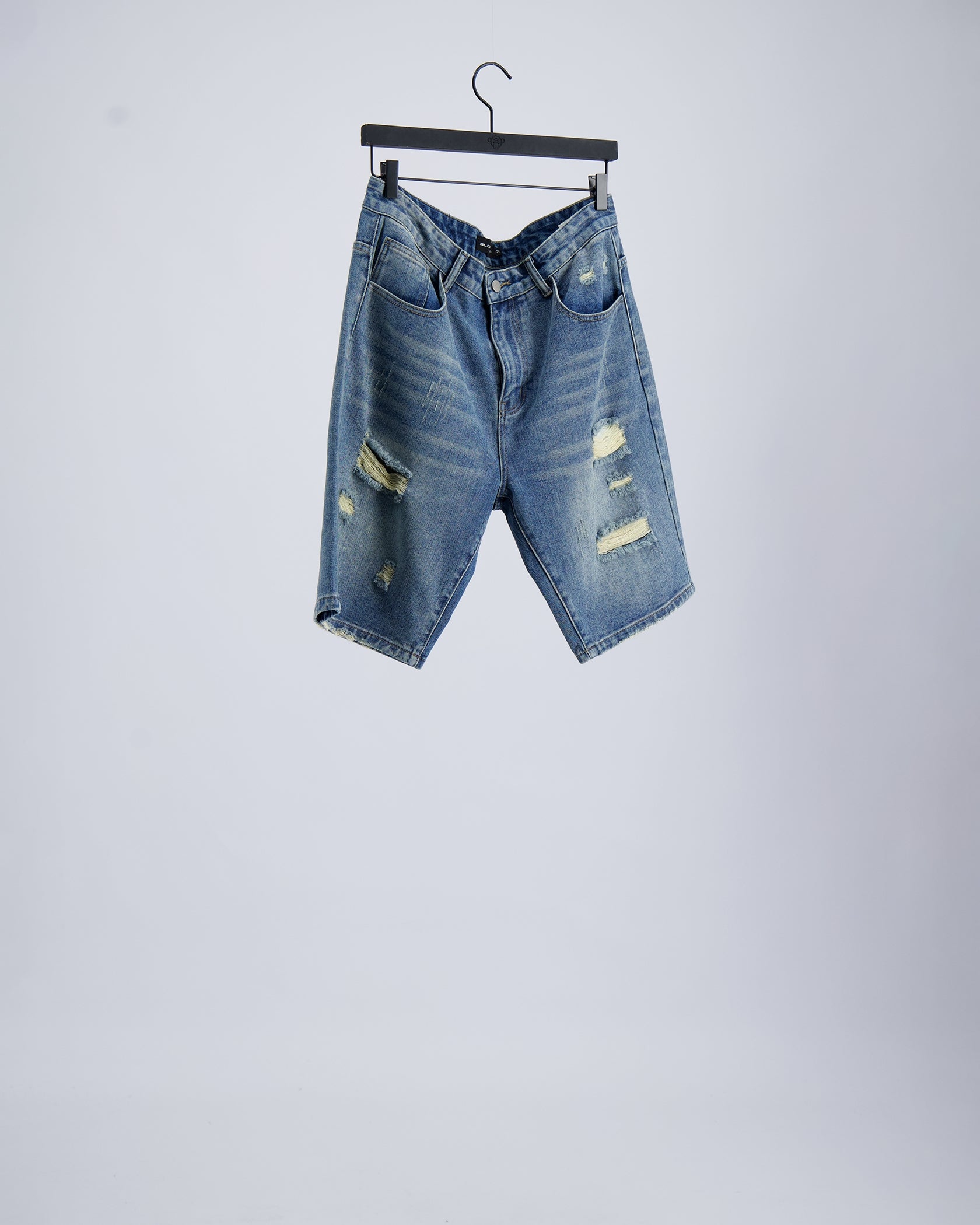 BEISPIELSHORTS | Blau gewaschen