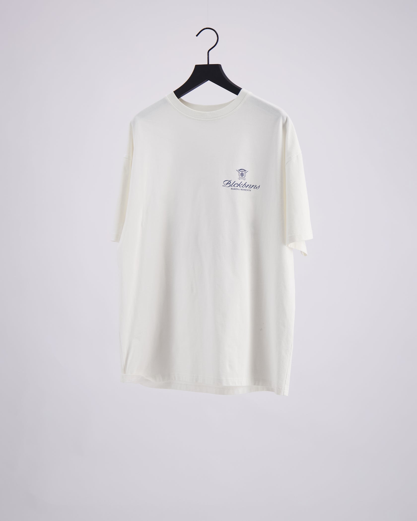 MUSTER-T-SHIRT | Weiß/Blau