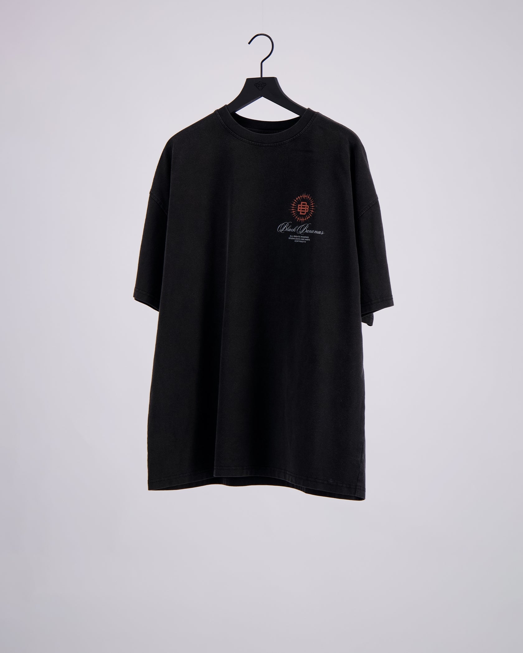 VOORBEELD-T-SHIRT | Zwart/Oranje