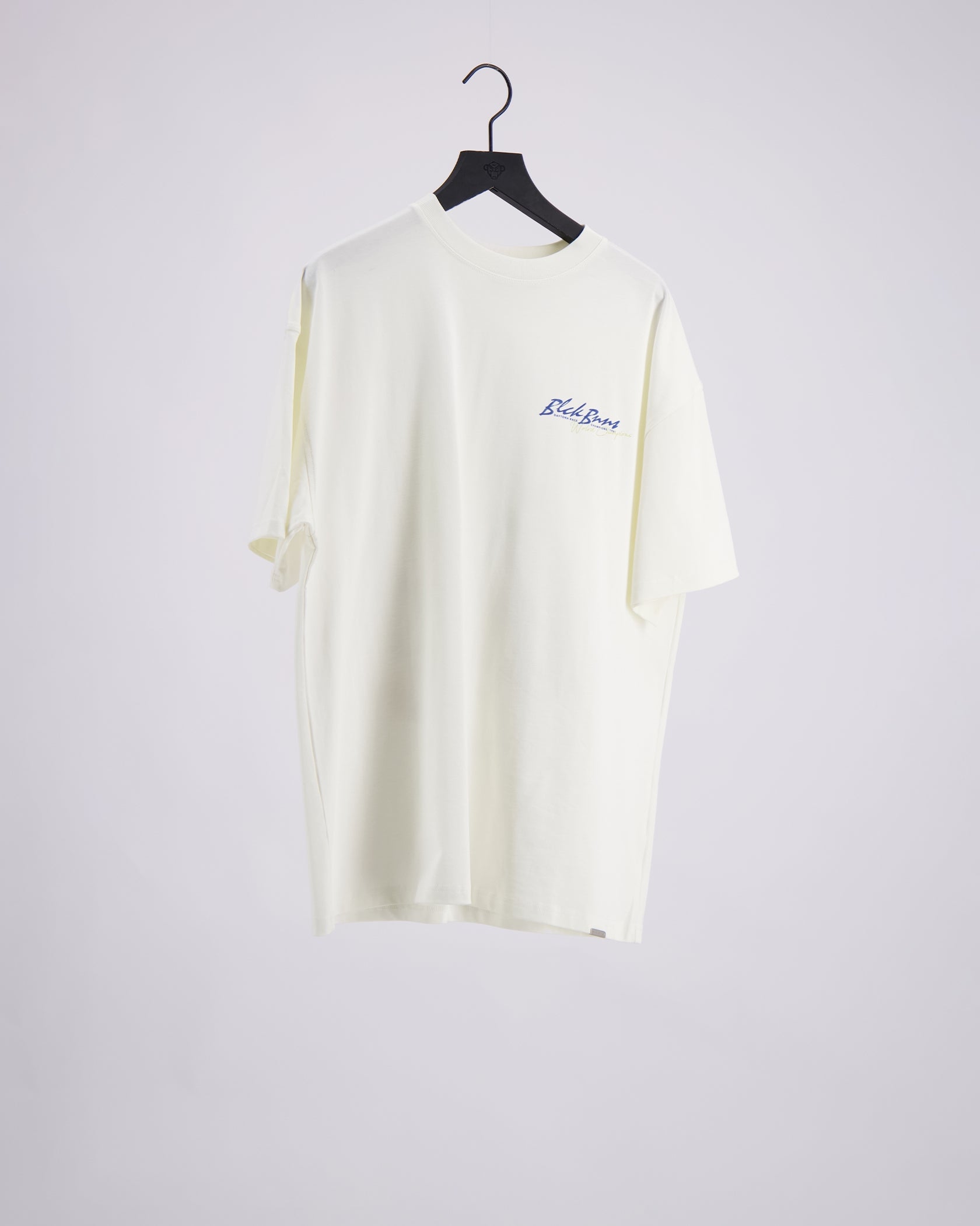 VOORBEELD-T-SHIRT | Wit/marineblauw